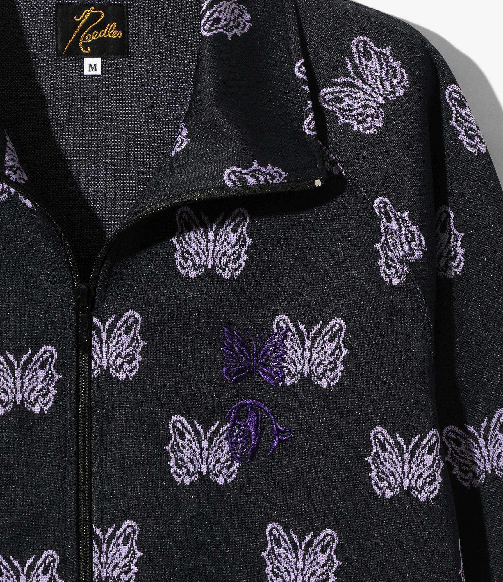 Needles x Kae Tanaka Track Jacket - Black - Poly Jacquard - Image 2