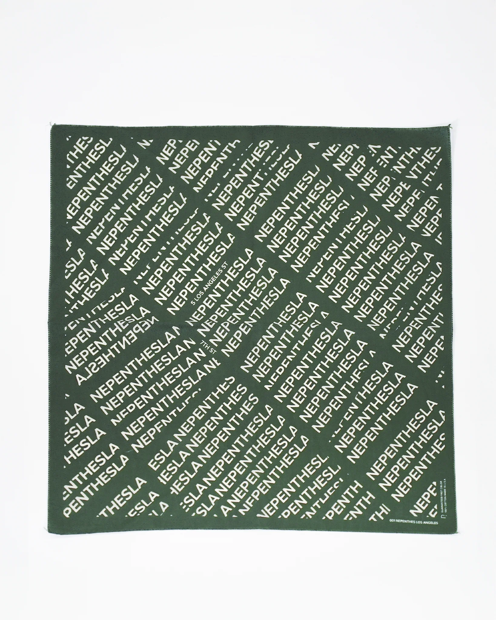 Nepenthes Los Angeles - Map Bandana - Olive