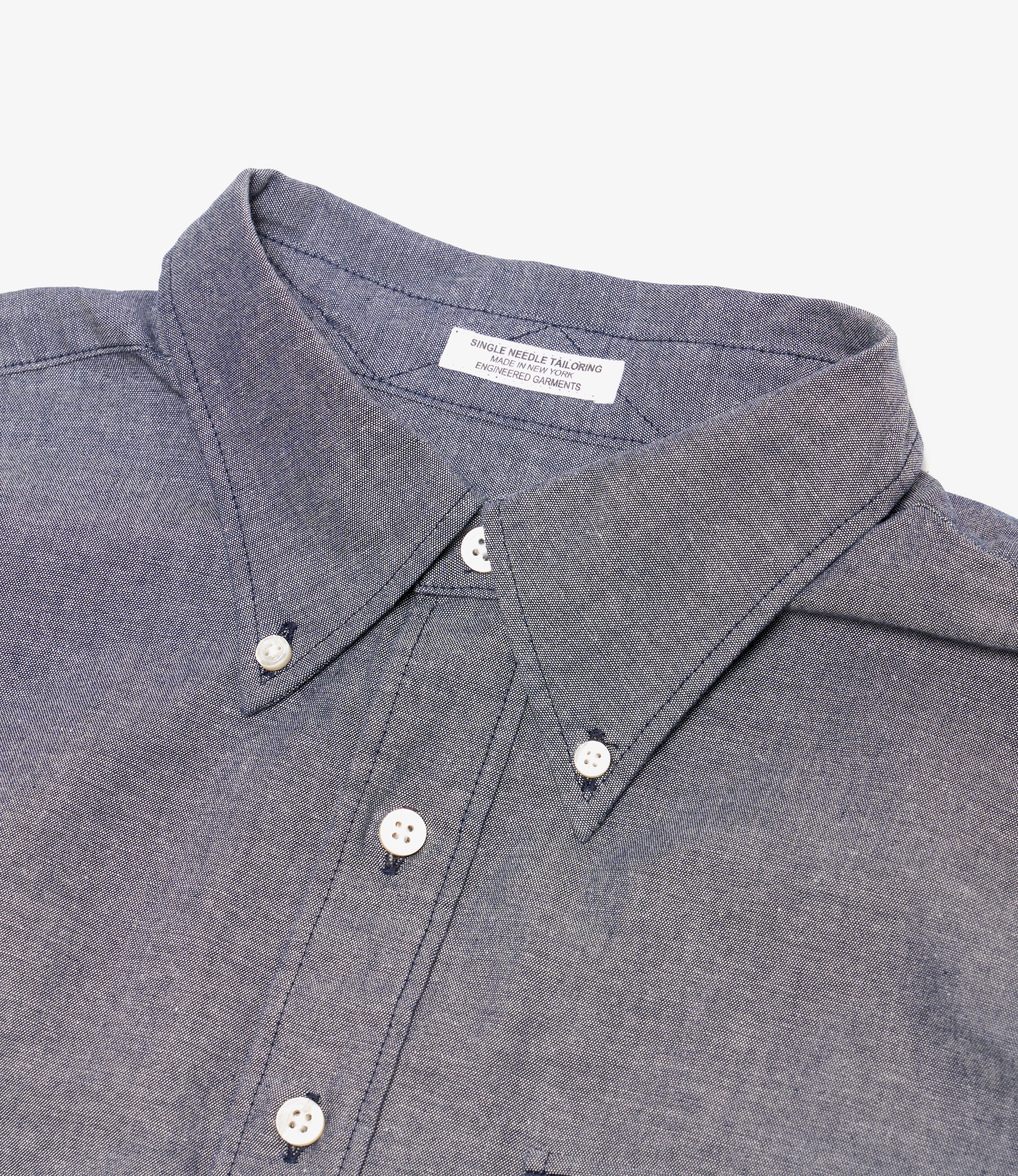 Nepenthes Special - Ivy BD Shirt - Indigo Cotton Chambray - Image 3
