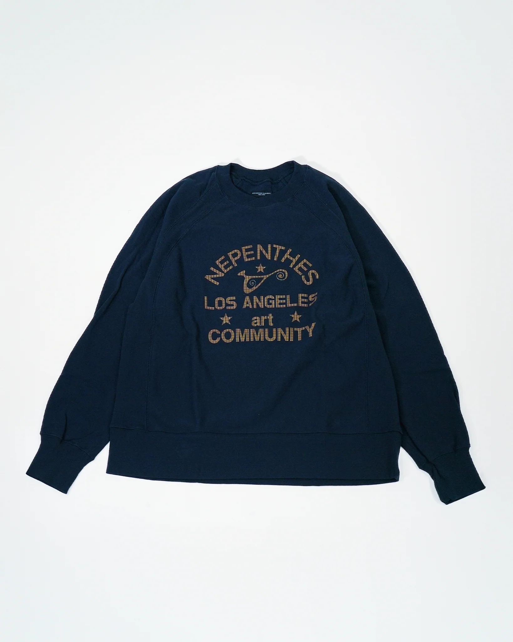 Nepenthes Los Angeles x Art Community - Raglan Crew - Navy