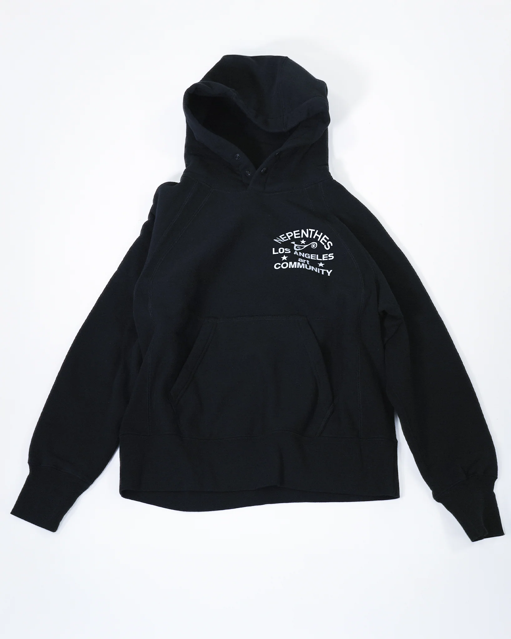 Nepenthes Los Angeles x Art Community - Raglan Hoodie - Black