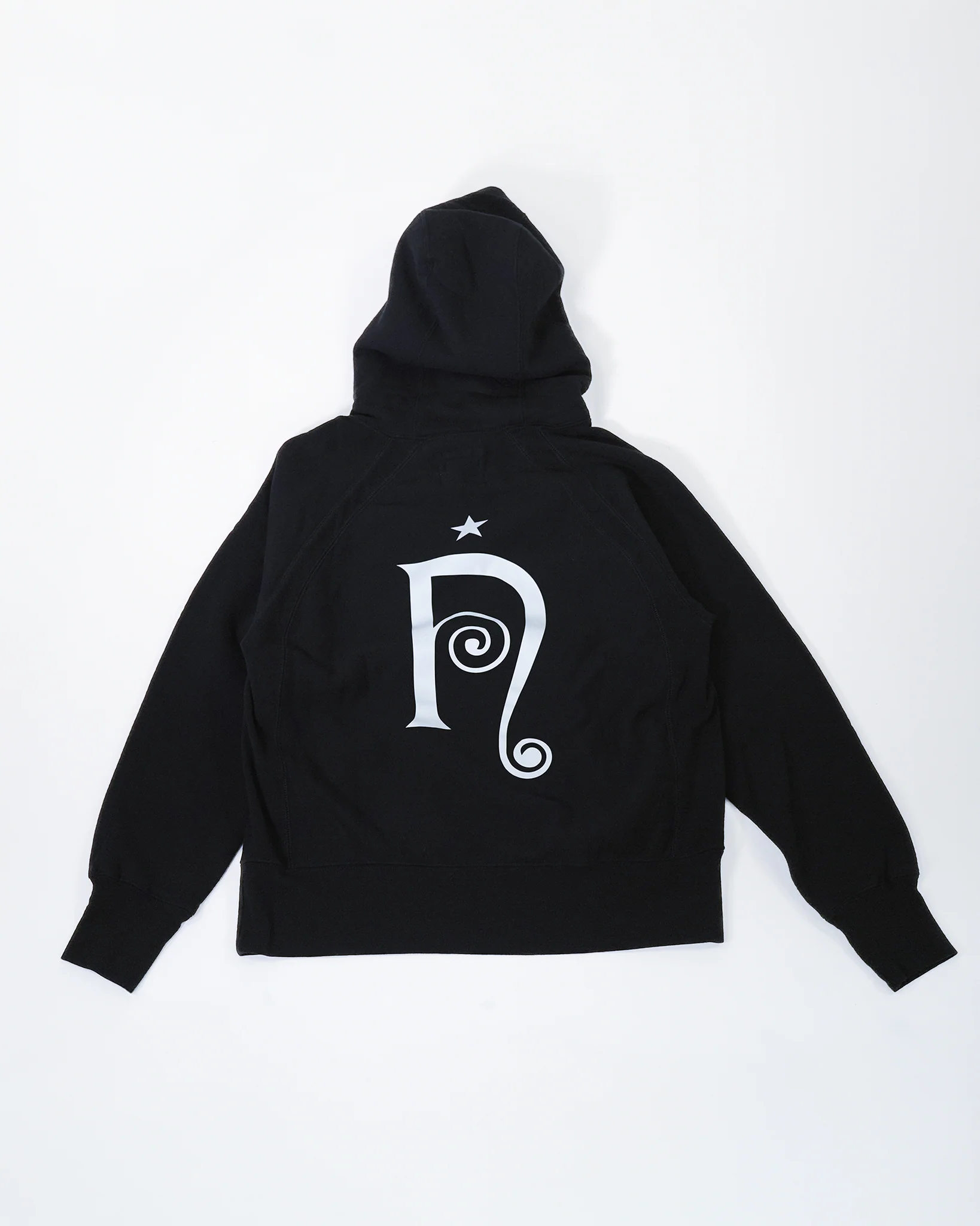 Nepenthes Los Angeles x Art Community - Raglan Hoodie - Black - Image 2