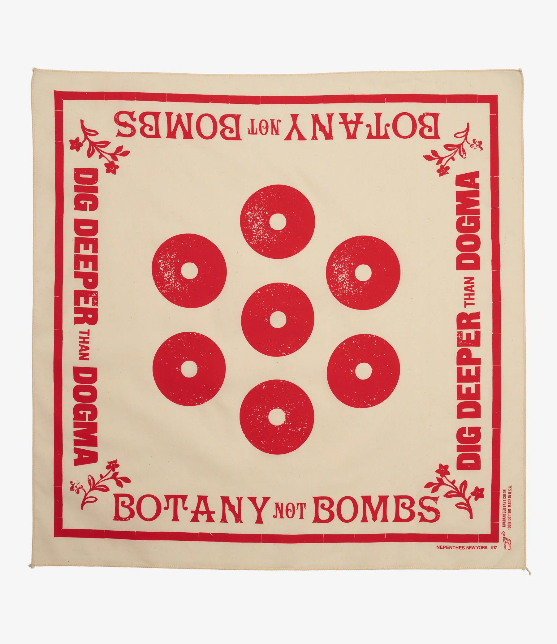 NNY x Mokume - Printed Bandana - White