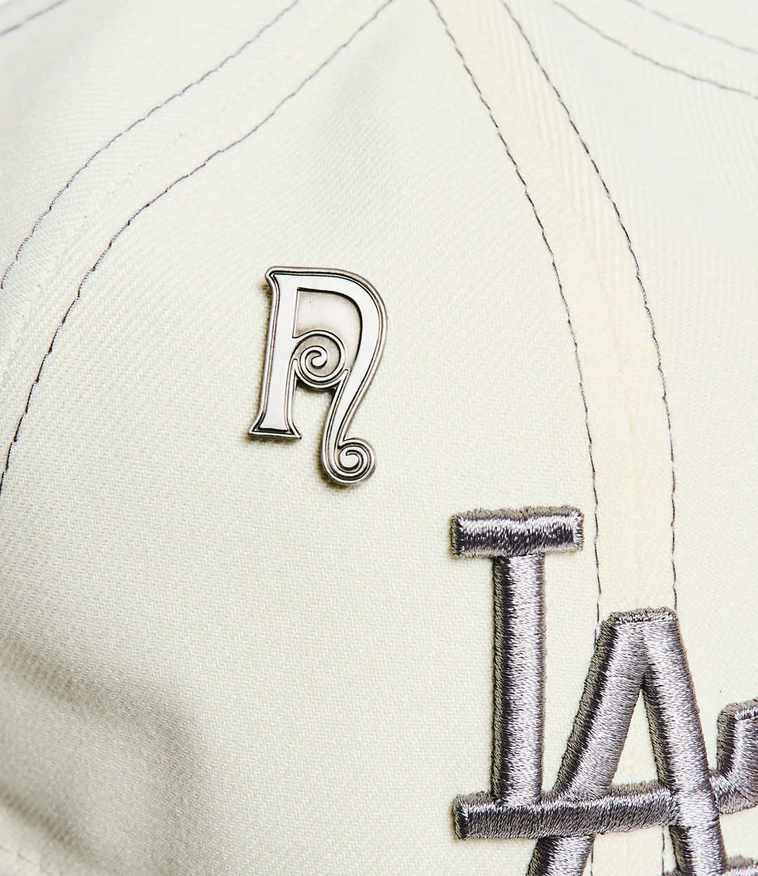 NLA x New Era- Dodgers - Retro Crown 9Fifty Snapback- Grey / Chrome White - Image 5