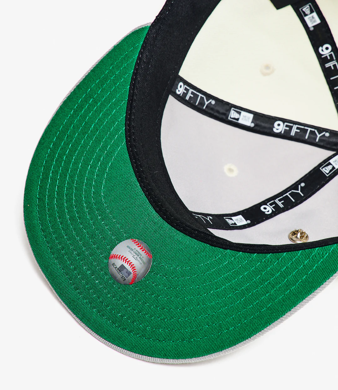 NLA x New Era- Dodgers - Retro Crown 9Fifty Snapback- Grey / Chrome White - Image 6
