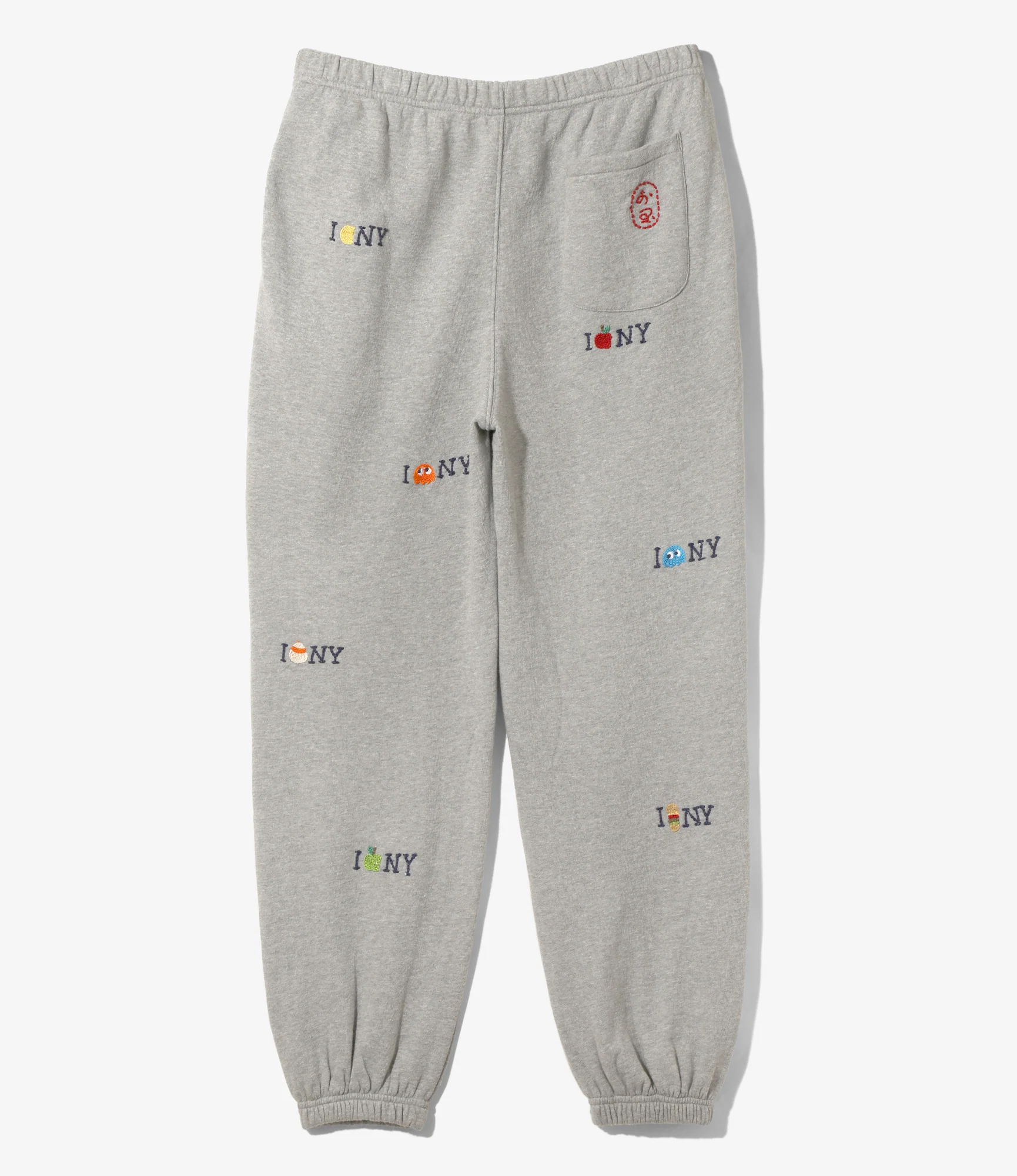 Embroidered Sweat Pants - H. Grey - NYC - Image 4