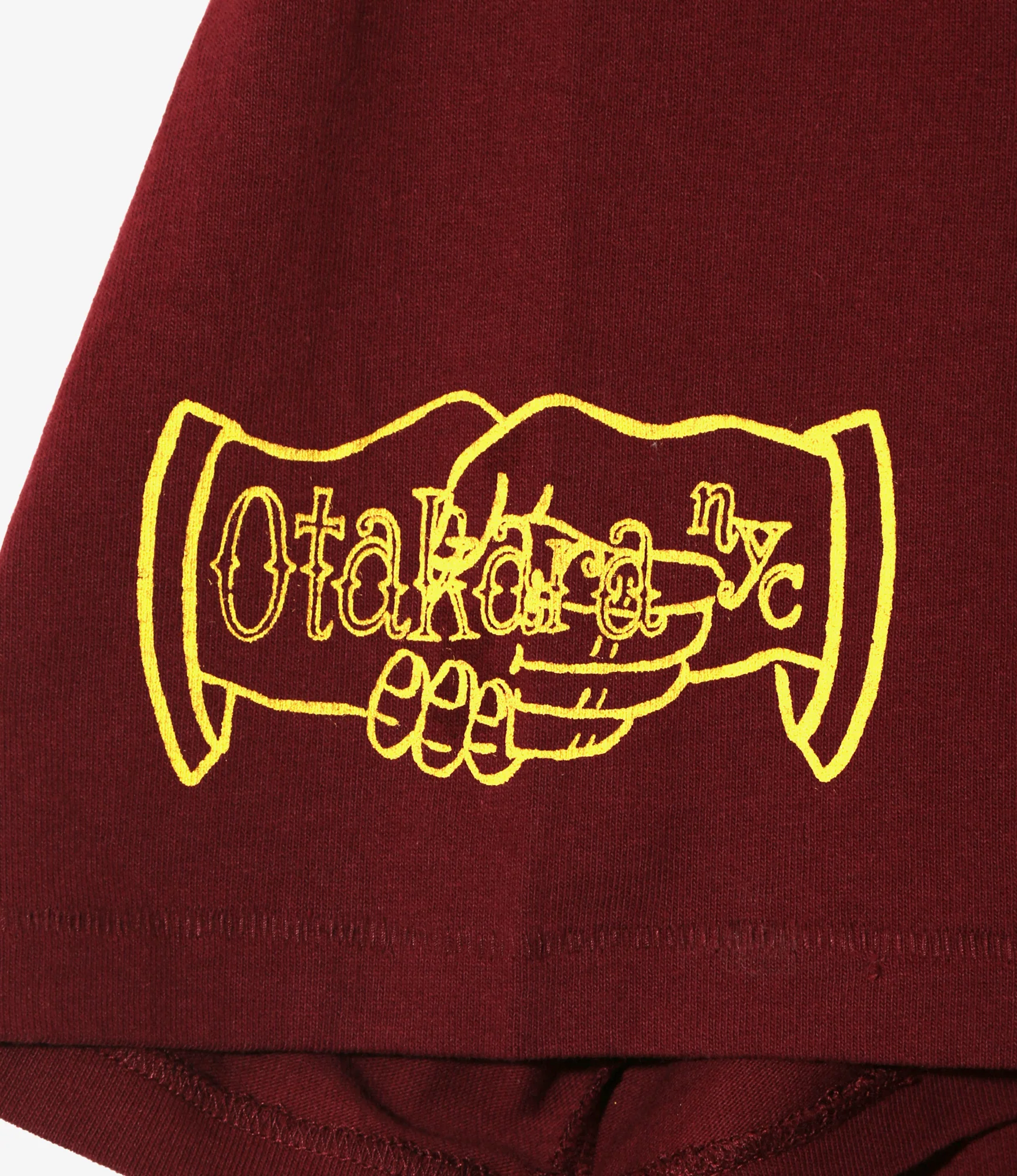Printed Tee - Burgandy - Iron Hand - Image 3