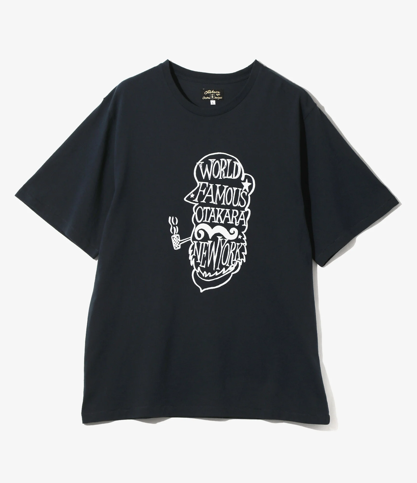 Printed Tee - Navy - World Famous