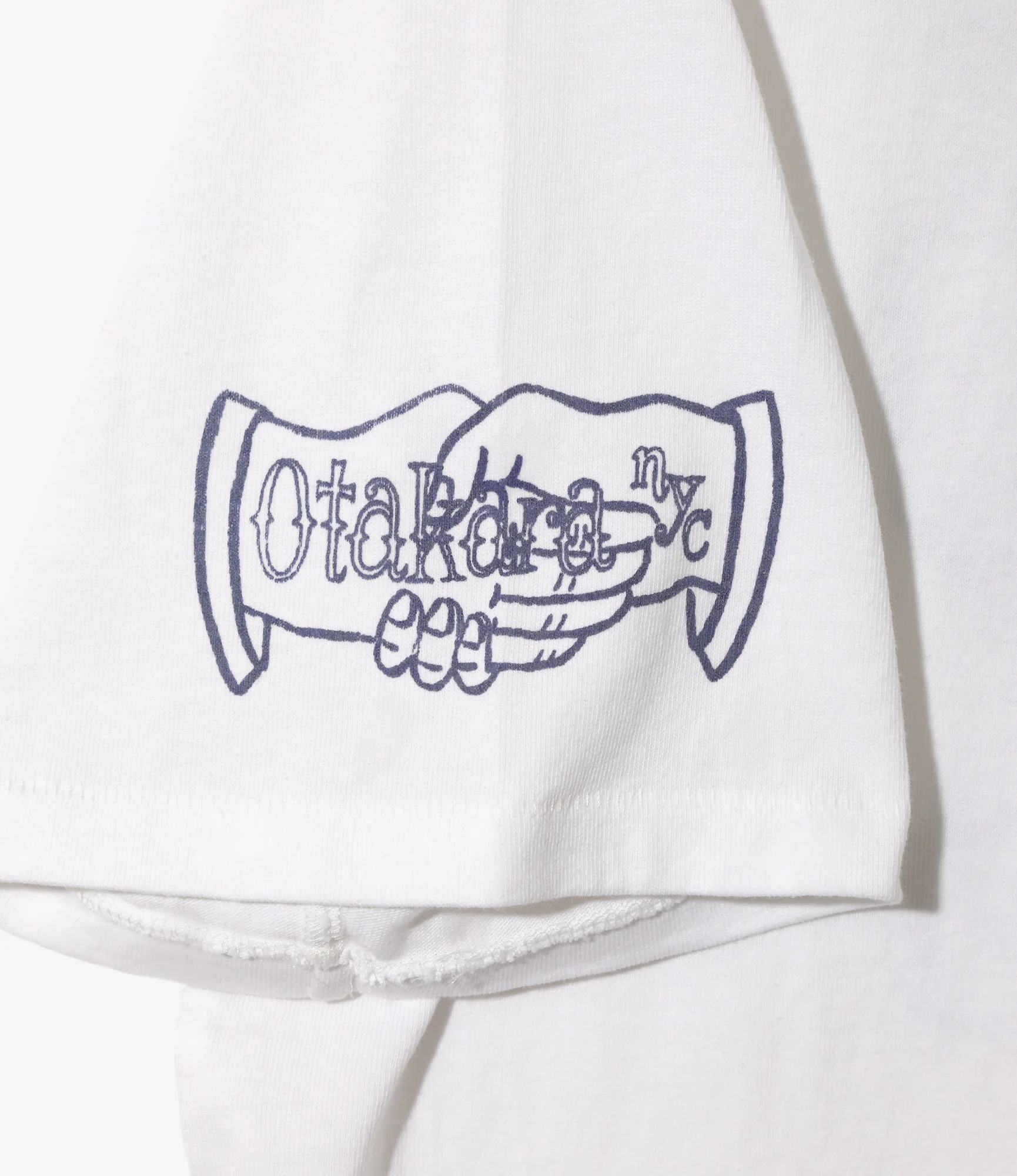 Printed Tee - White - Iron Hand - Image 3