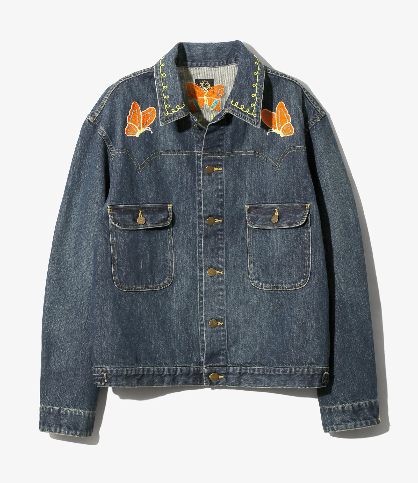 Papillon Emb. Jean Jacket - Indigo - 12oz Denim