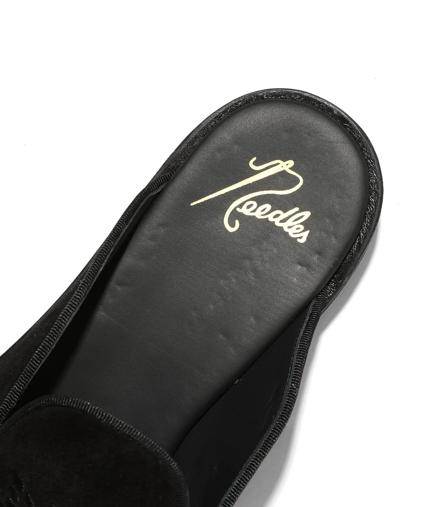 Papillon Emb. Slip-in - Black - Suede - Image 5