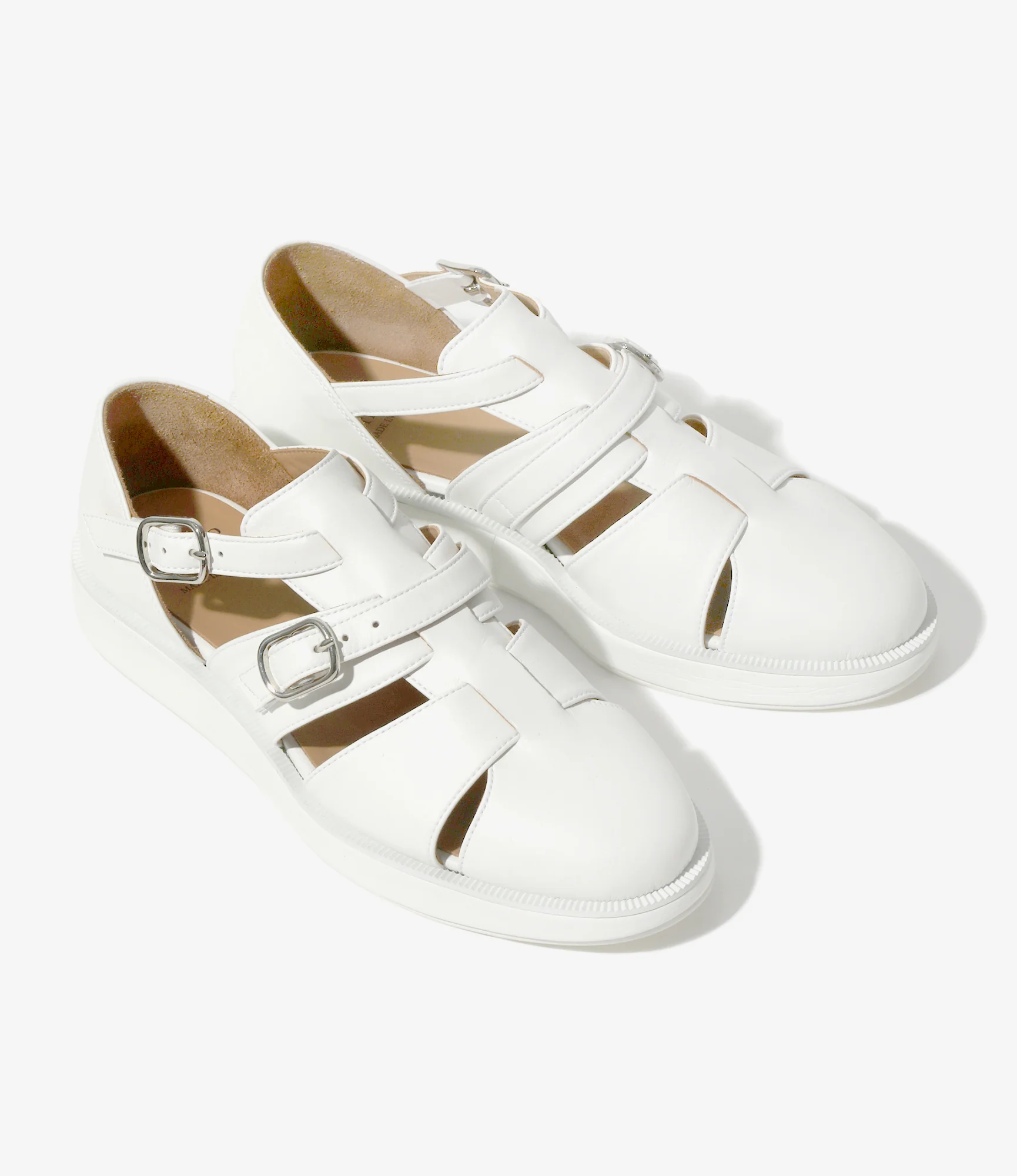Platform Fisherman Shoes - Off White