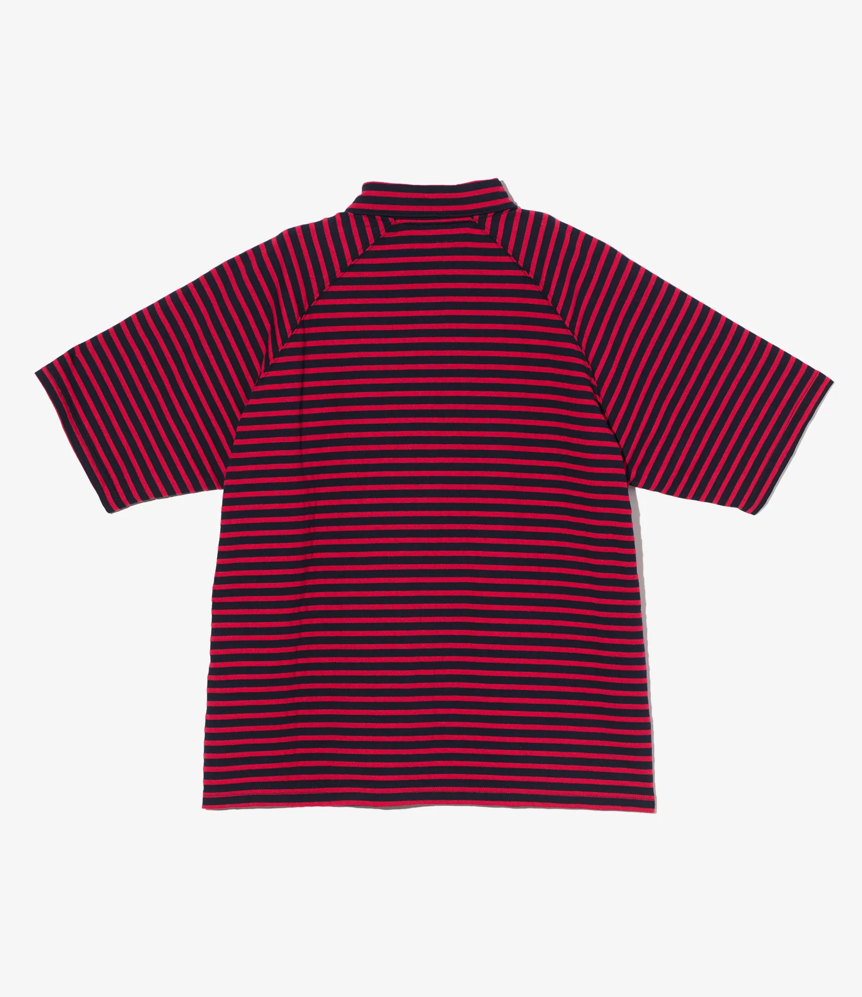 Polo Shirt - Red Navy PC Stripe Jersey - Image 2