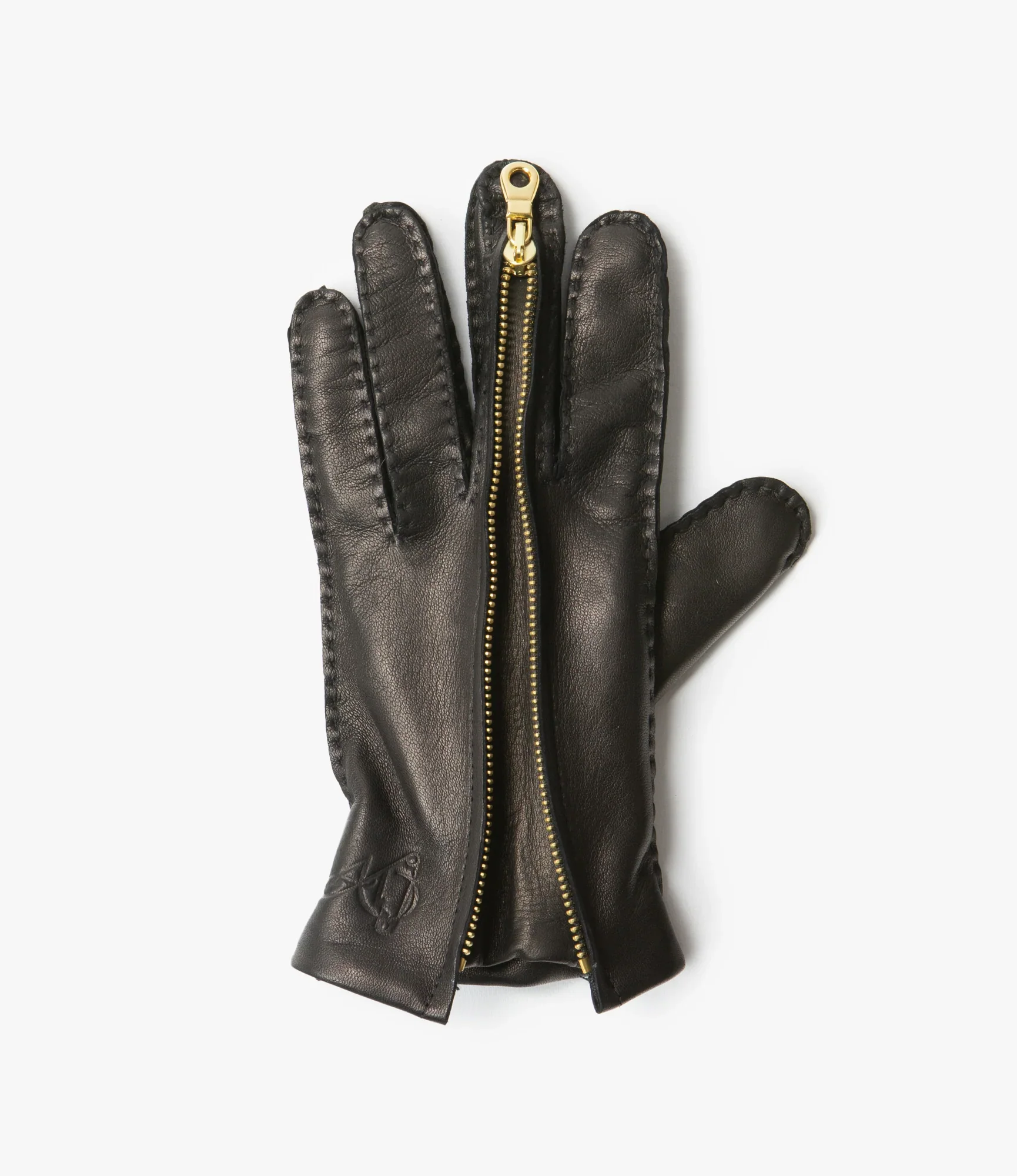 QR Lambskin Glove – Black - Image 3