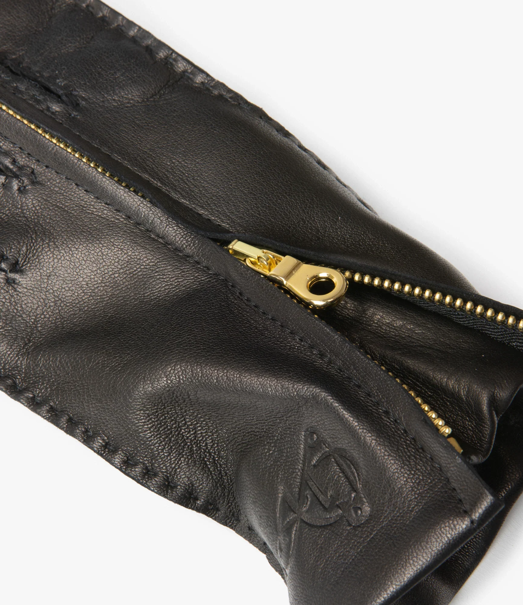 QR Lambskin Glove – Black - Image 4