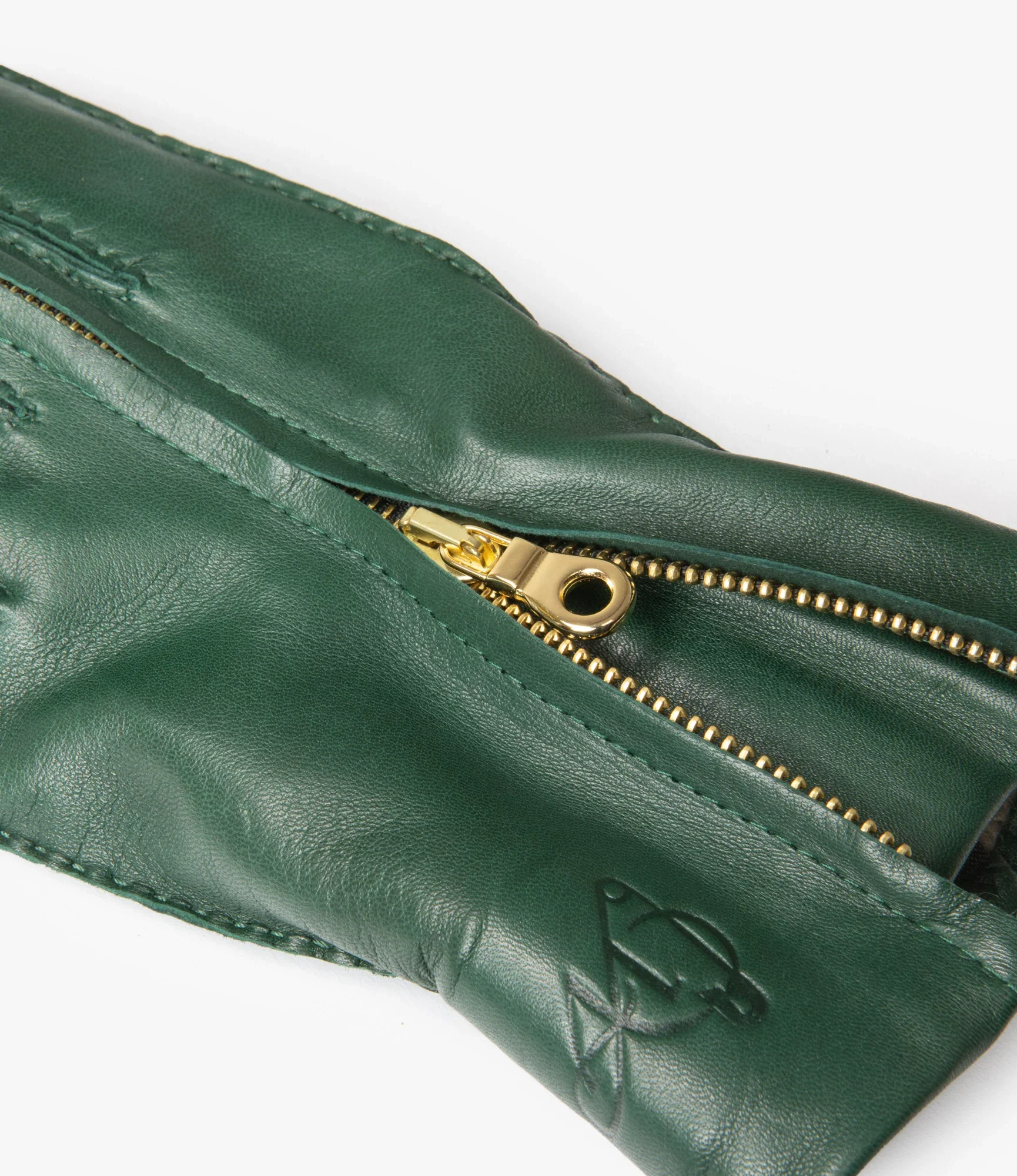 QR Lambskin Glove – Green - Image 4