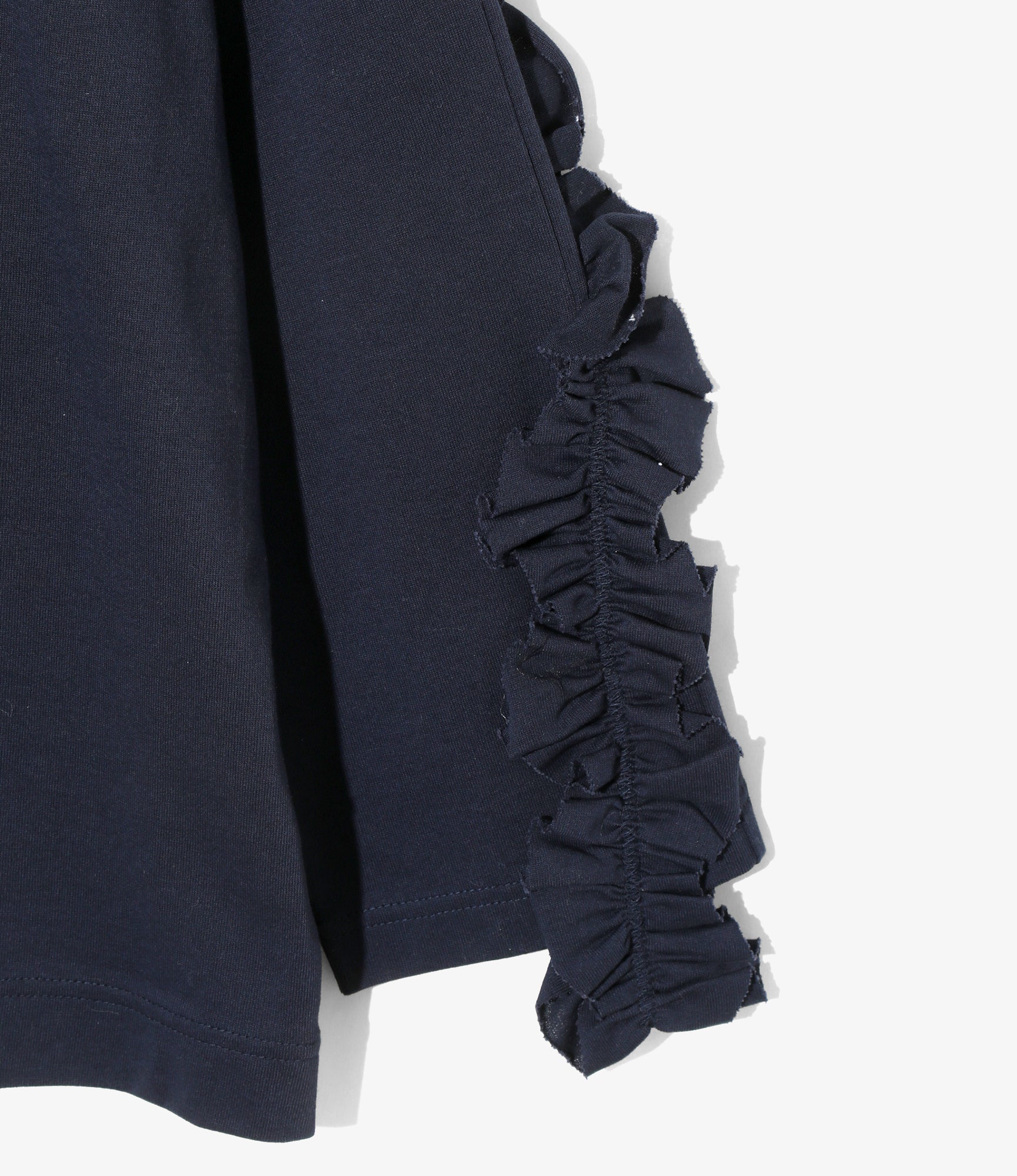 Swallow Frill Basque Shirt - Navy - Image 3