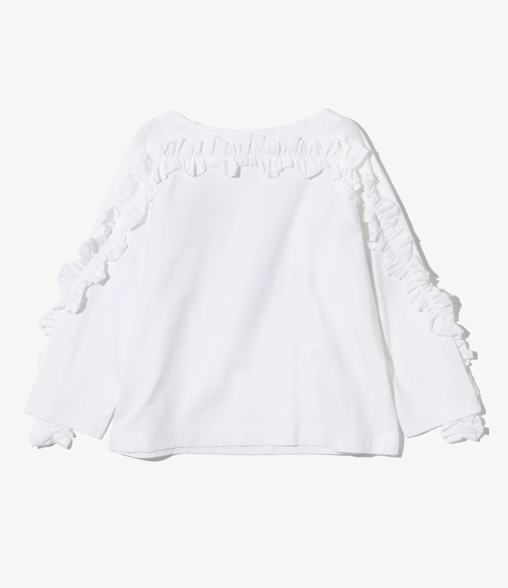 Swallow Frill Basque Shirt - White - Image 4