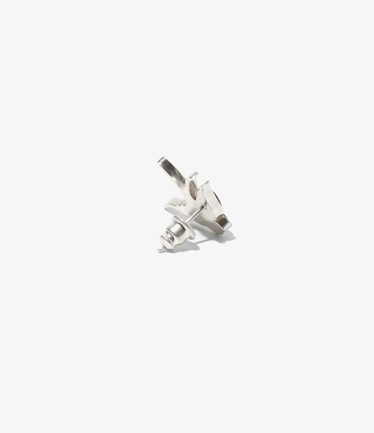 Swallow Motif One Ear Earring - Black - Image 3