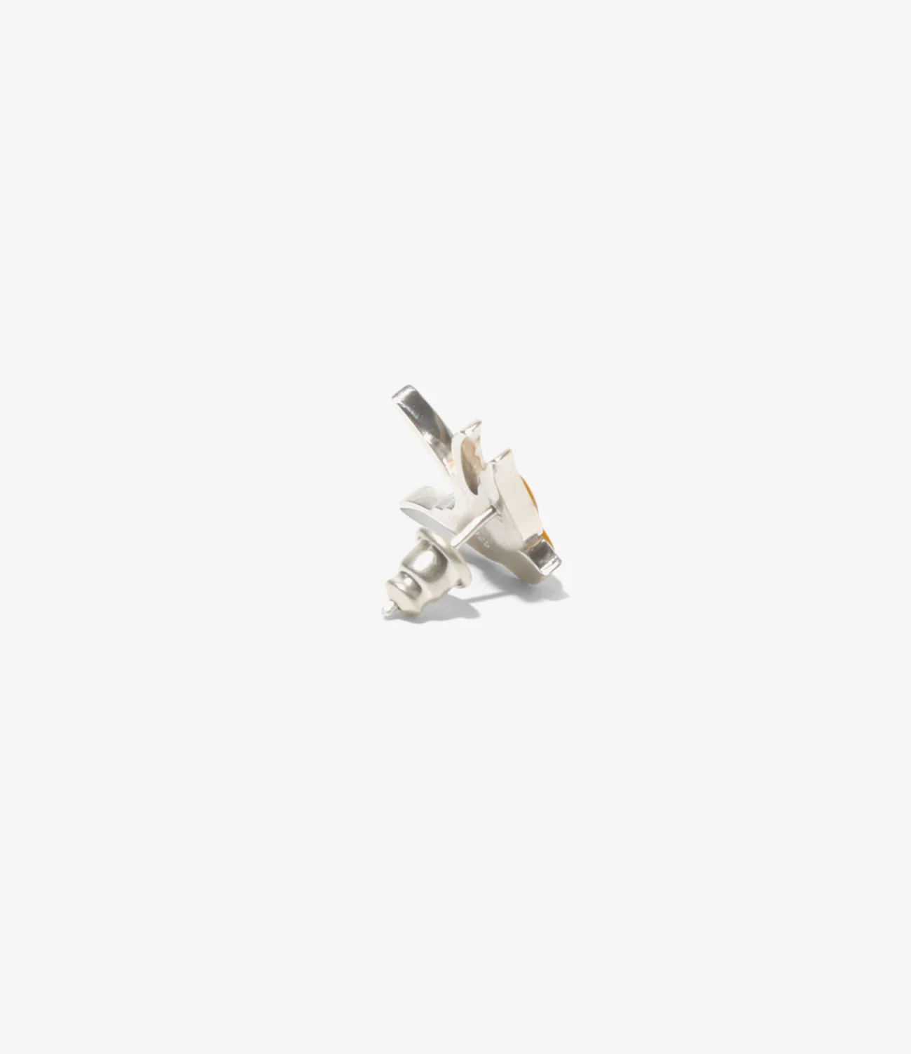 Swallow Motif One Ear Earring - Yellow - Image 3
