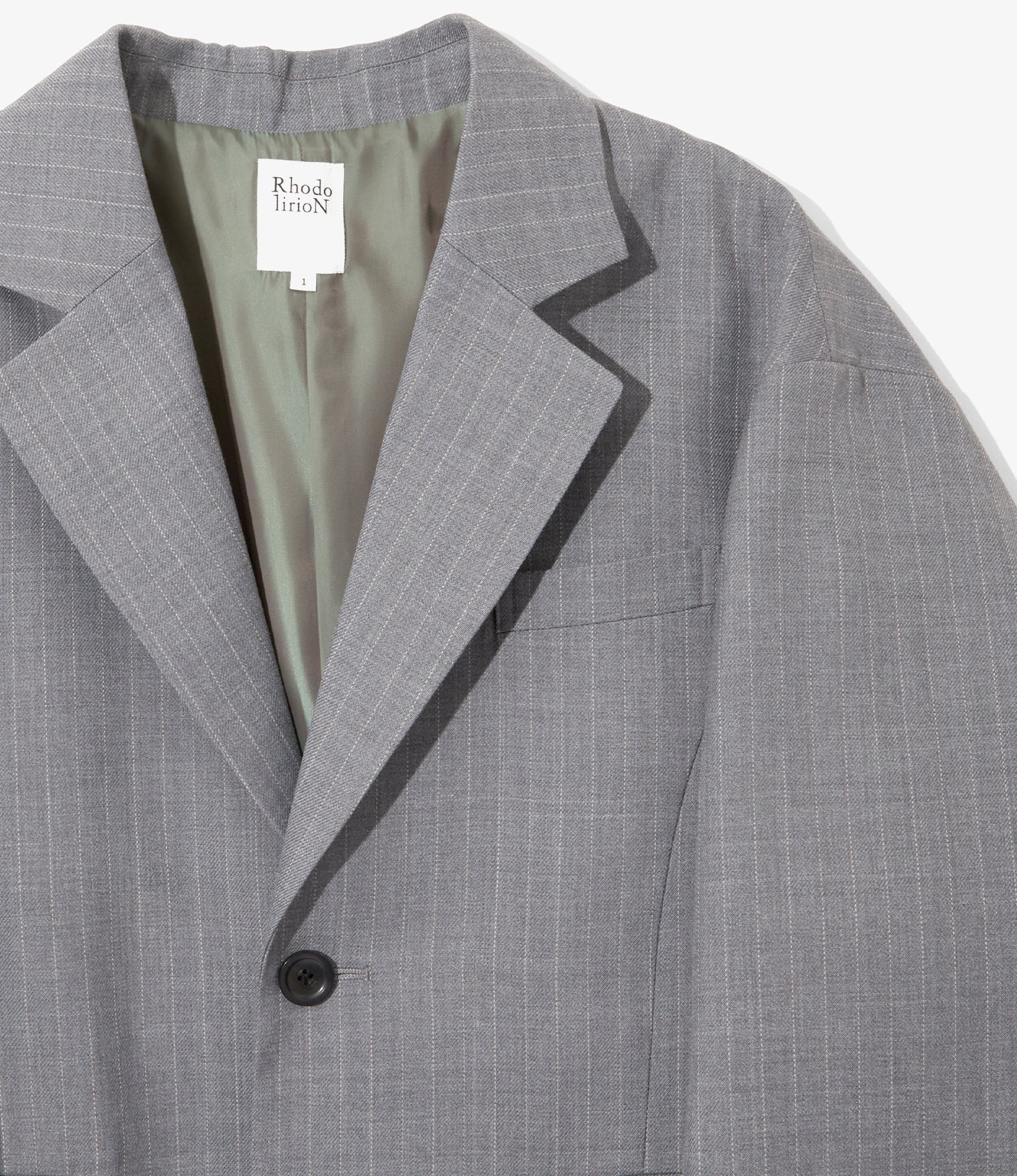Women's Baggy Jacket - H. Grey - Gabardine - Image 2