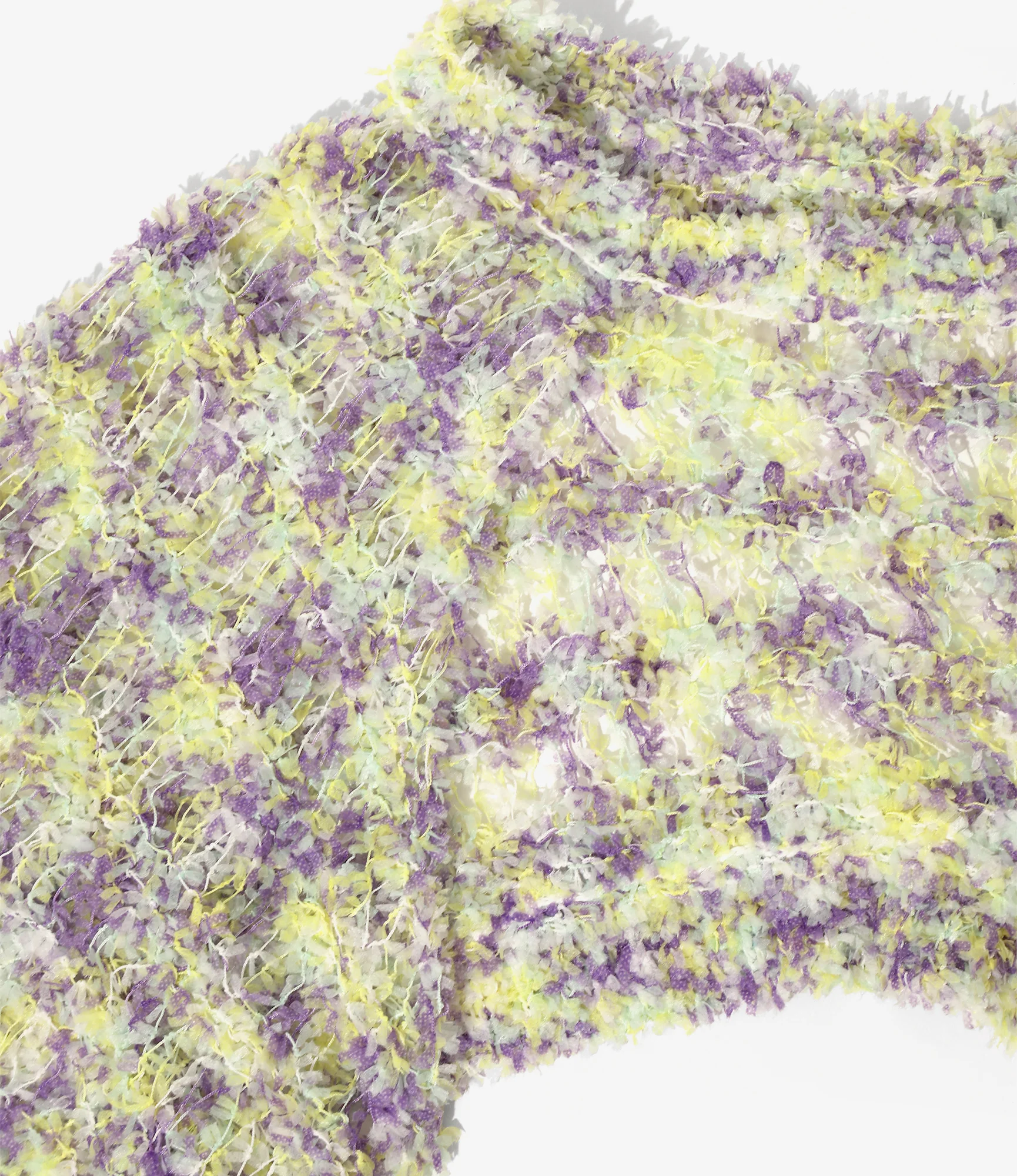 Women's Knit Bolero - Purple - Fancy Yarn - Image 2