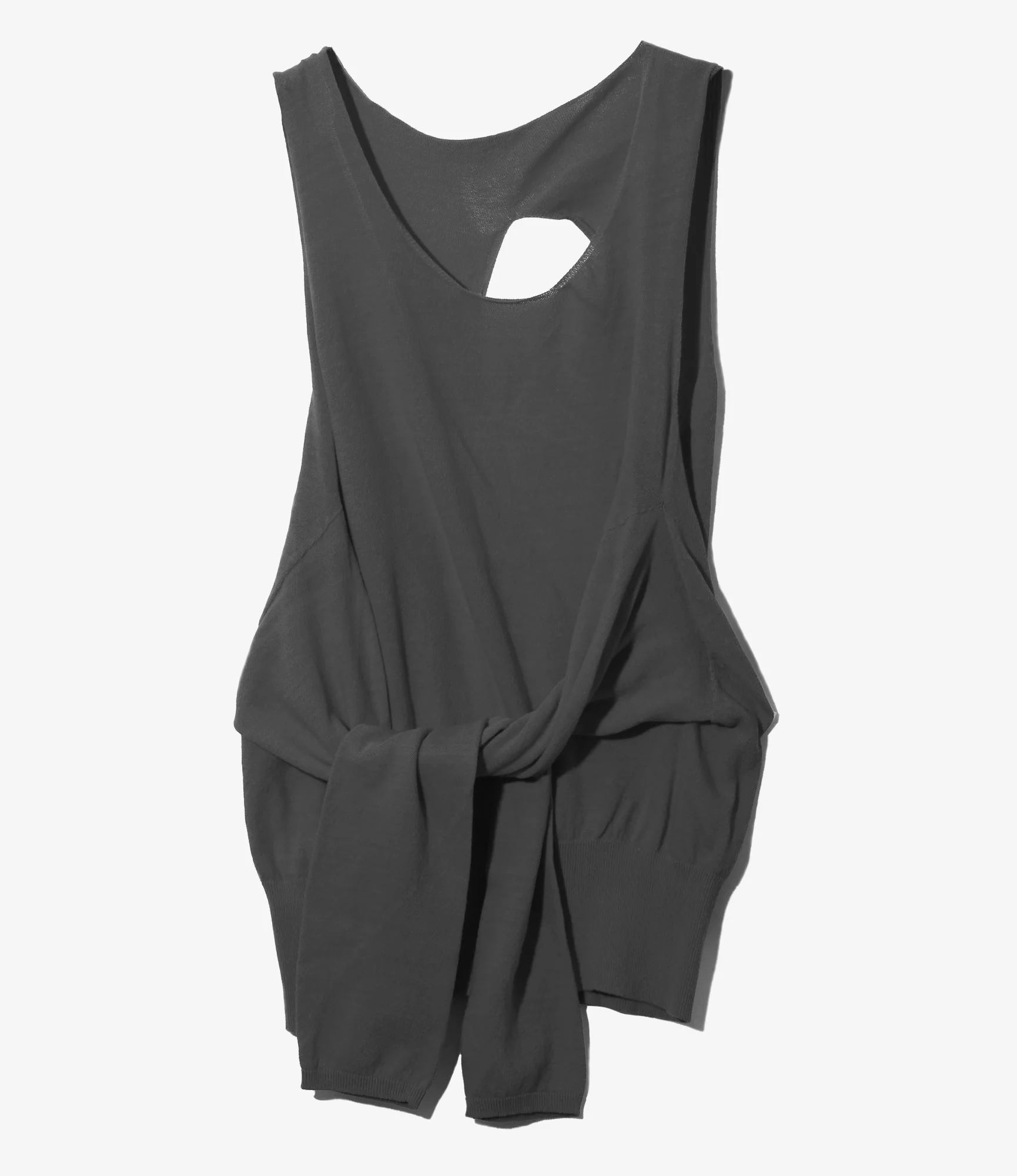Women's Knot Tank Top - H. Grey - Sheer