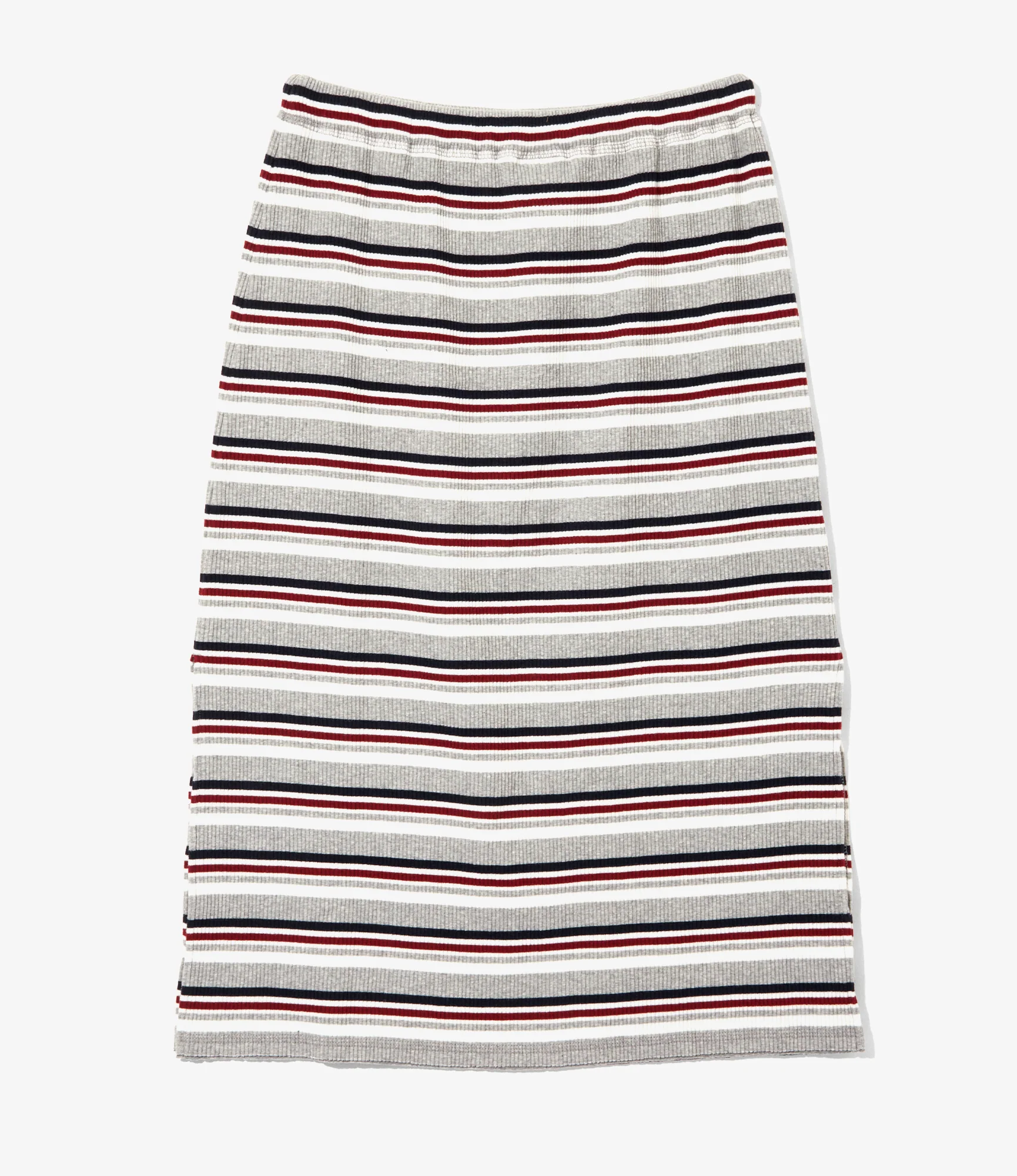 Women's Pencil Skirt - H. Grey - Random Stripe - Image 3
