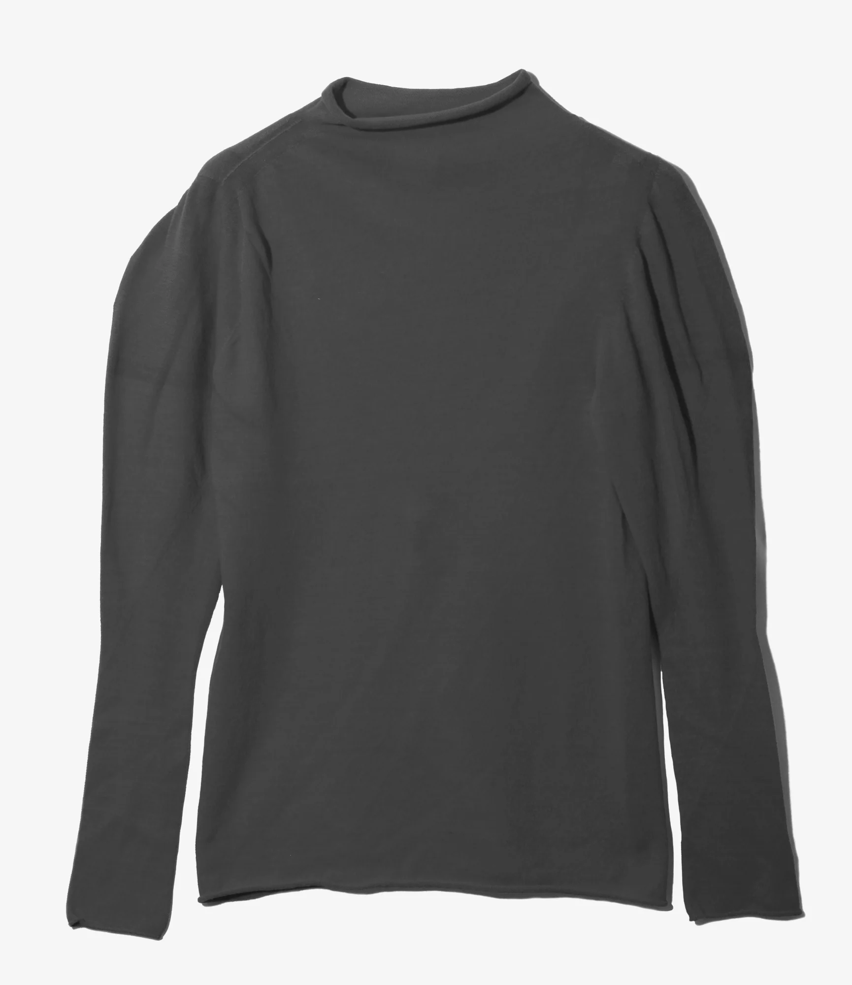 Women's Puff Sleeve Sweater - H. Grey - Sheer