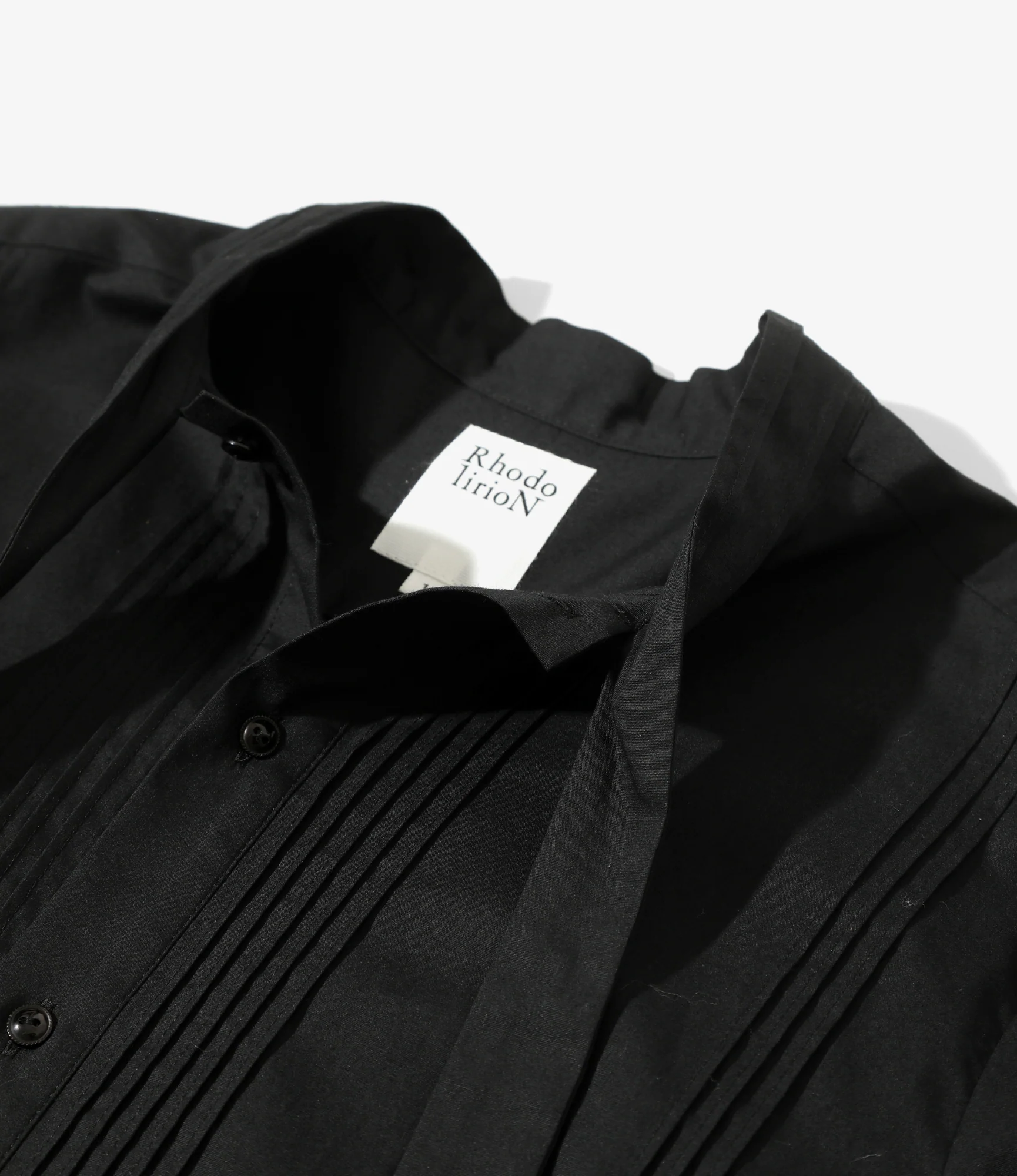 Women's Ribbon Tie Blouse - Black - Solid & Leopard - Image 2