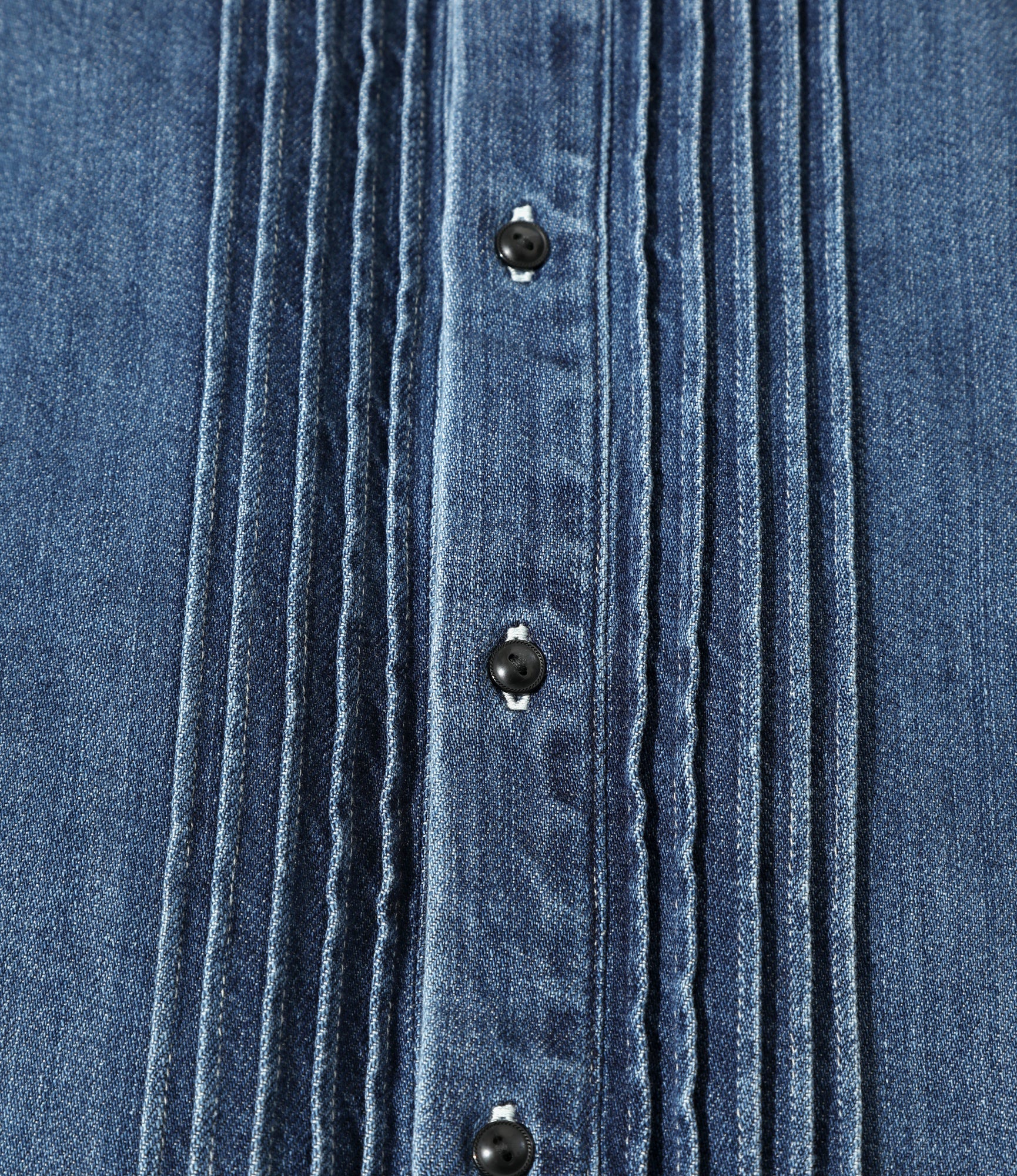 Ribbon Tie Blouse - Indigo - Denim - Image 3