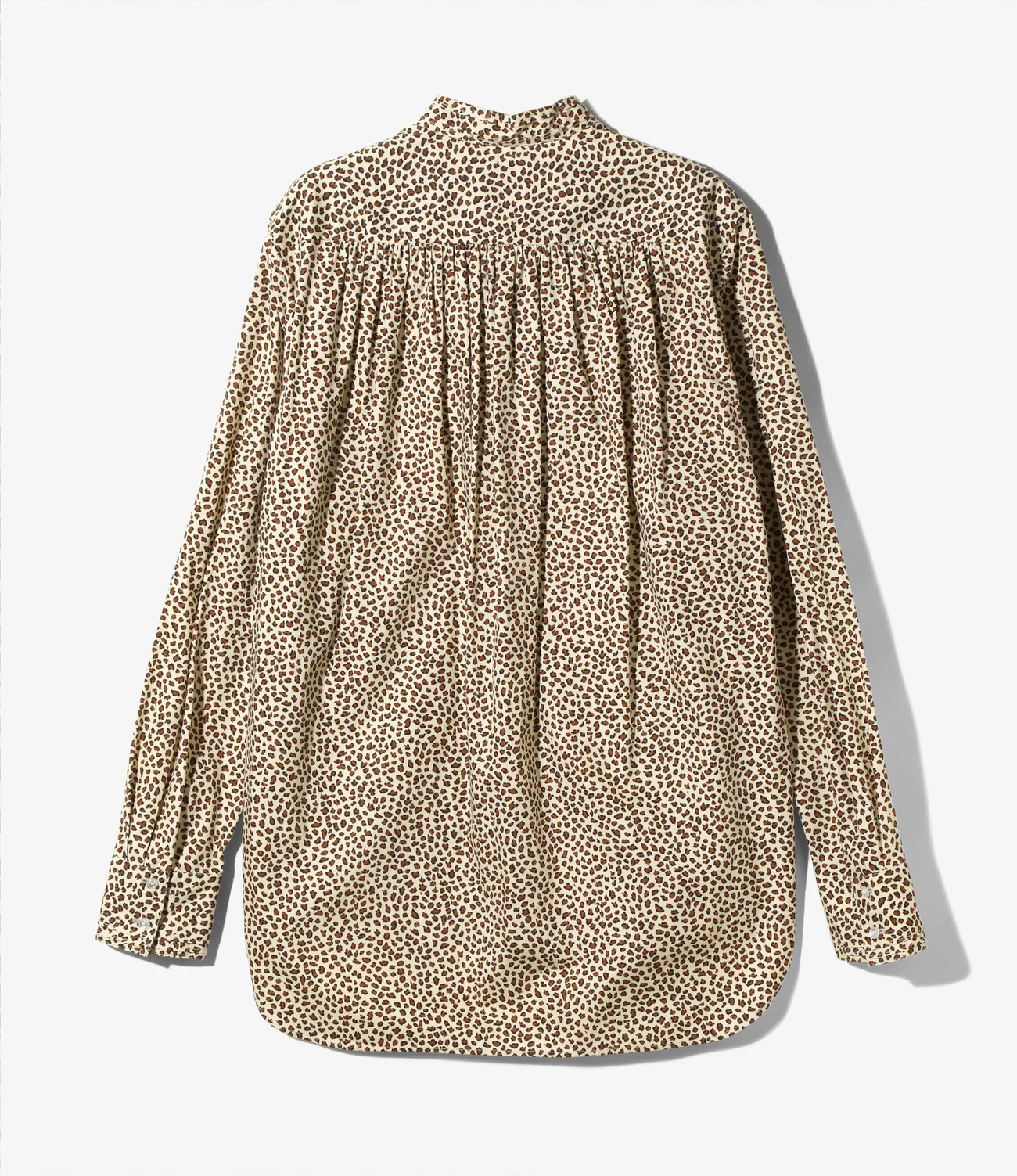 Women's Ribbon Tie Blouse - Leopard - Solid & Leopard - Image 3