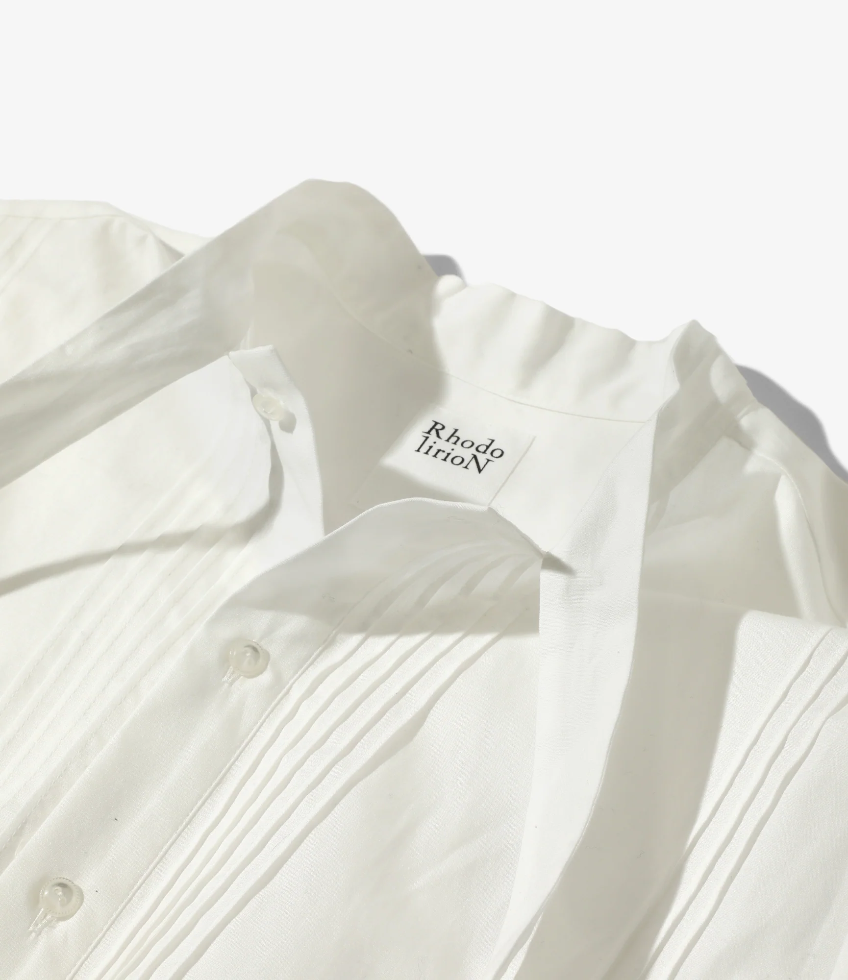 Women's Ribbon Tie Blouse - Off White - Solid & Leopard - Image 2