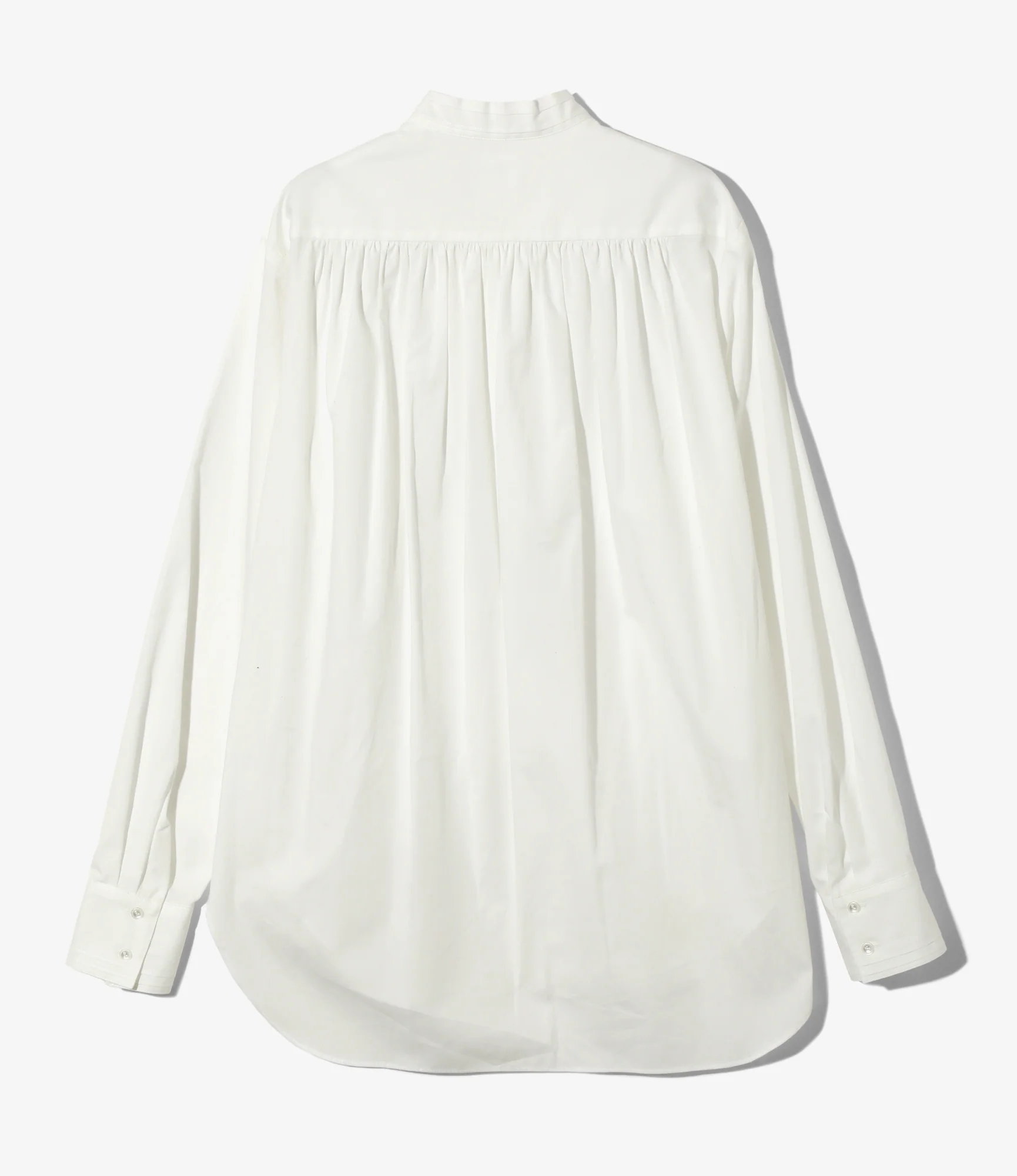 Women's Ribbon Tie Blouse - Off White - Solid & Leopard - Image 4