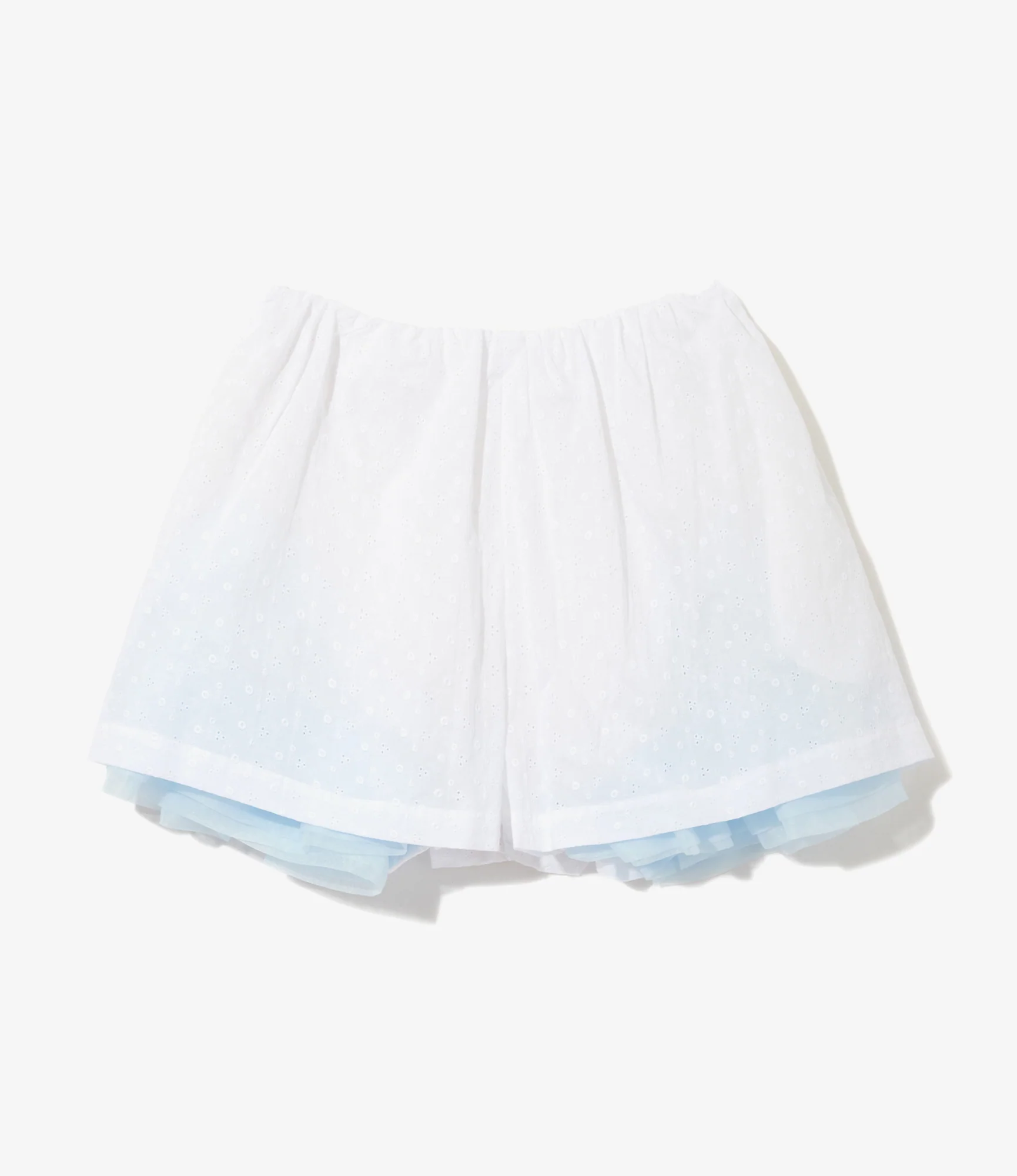 Women's Short Pant - White - Lawn Lace