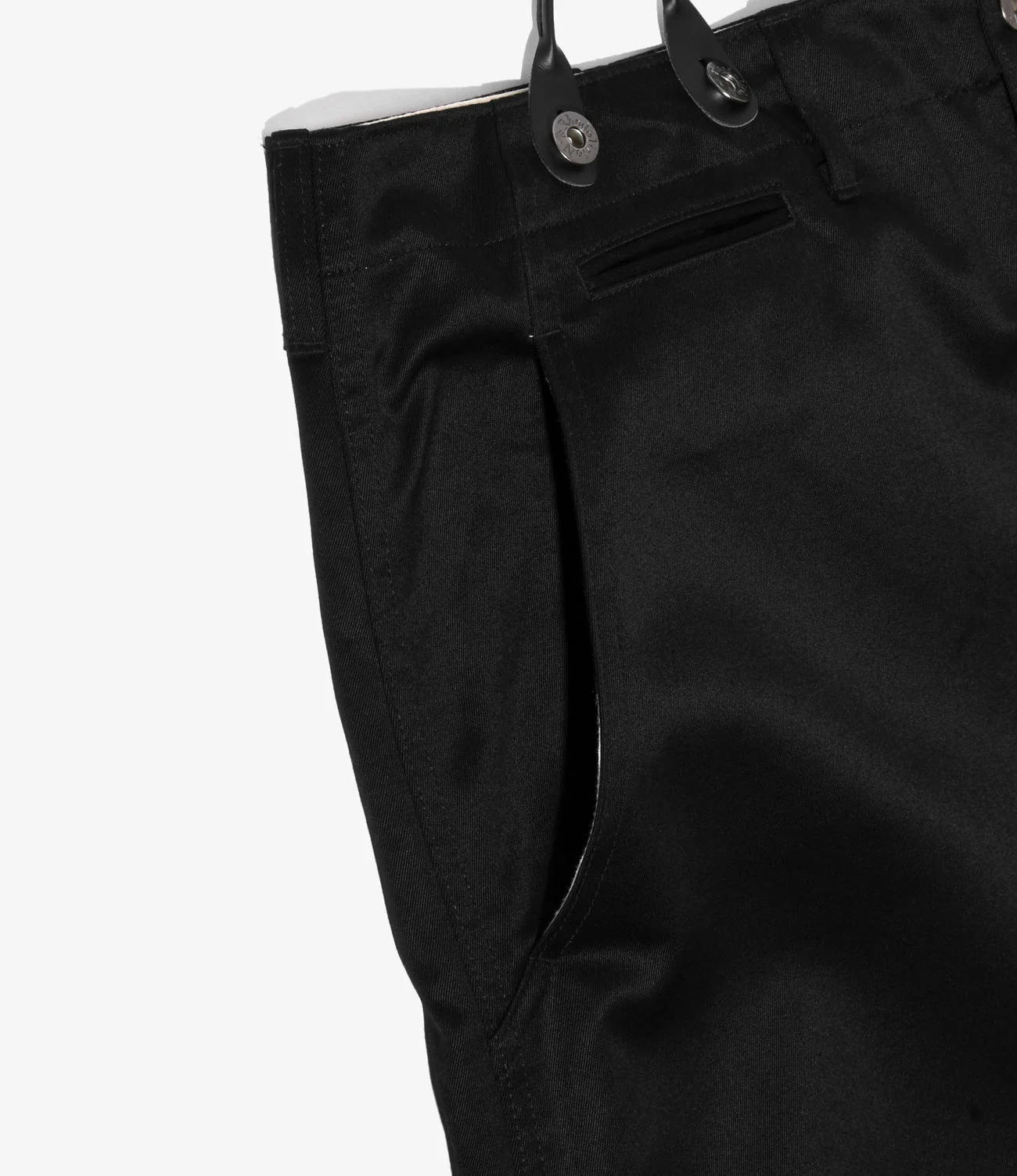 Women's Suspender Pant - Black - Chino Cloth - Image 3