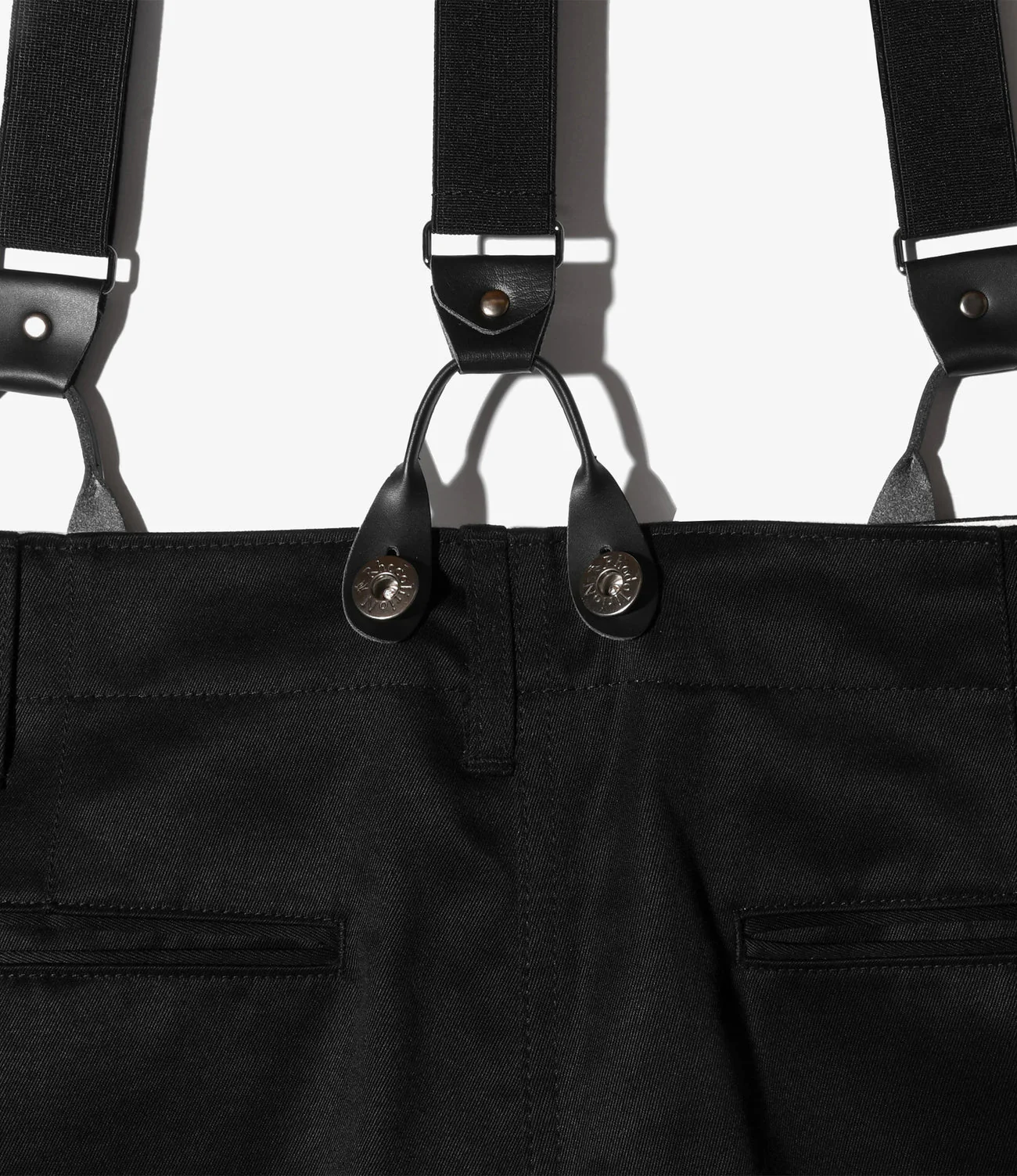 Women's Suspender Pant - Black - Chino Cloth - Image 5