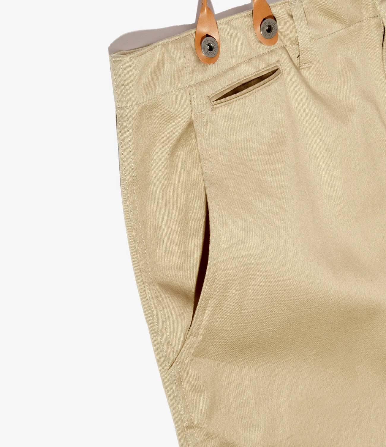 Women's Suspender Pant - Khaki - Chino Cloth - Image 3