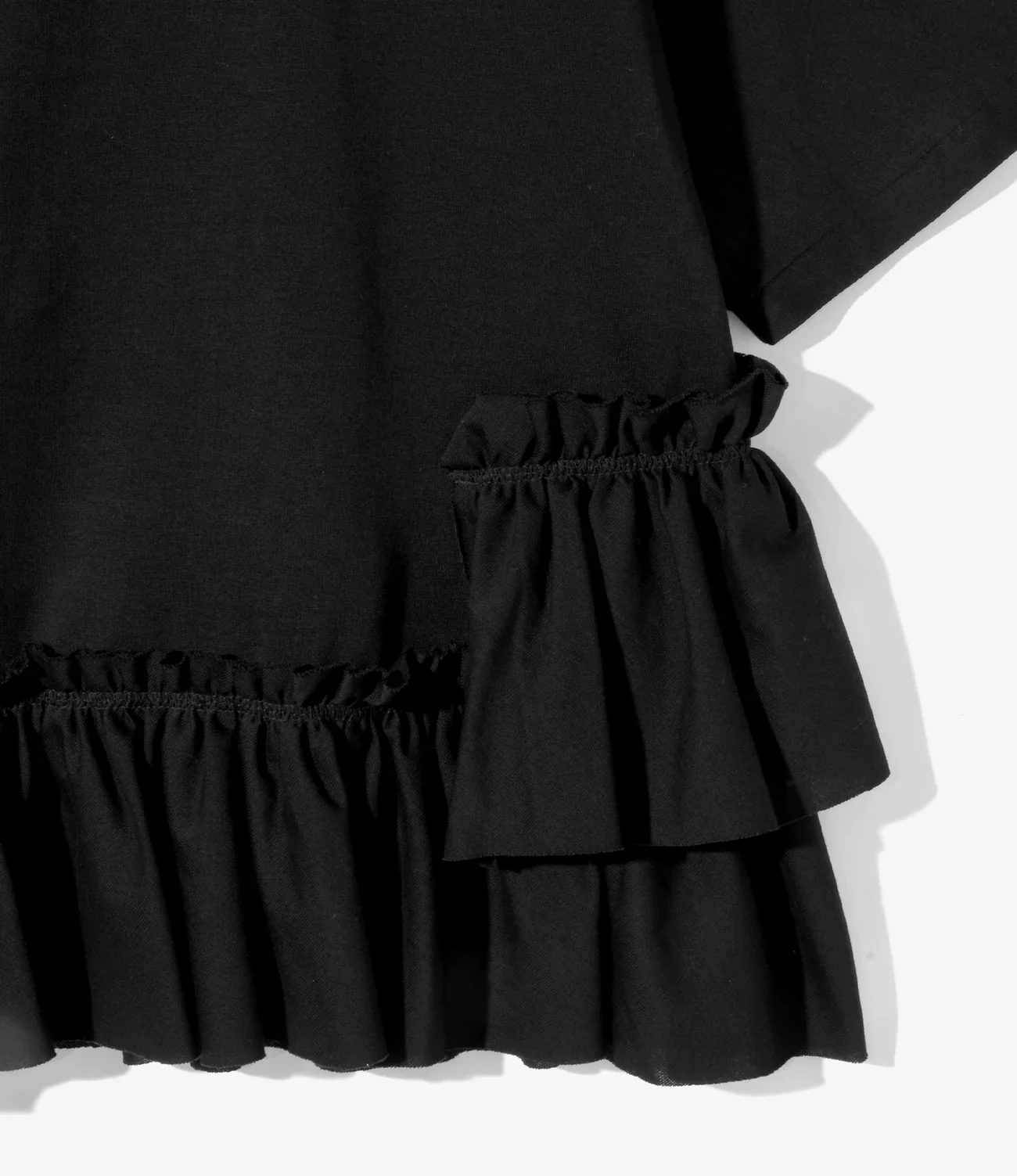 Women's Swallow Frill Tiered Top - Black - Image 5