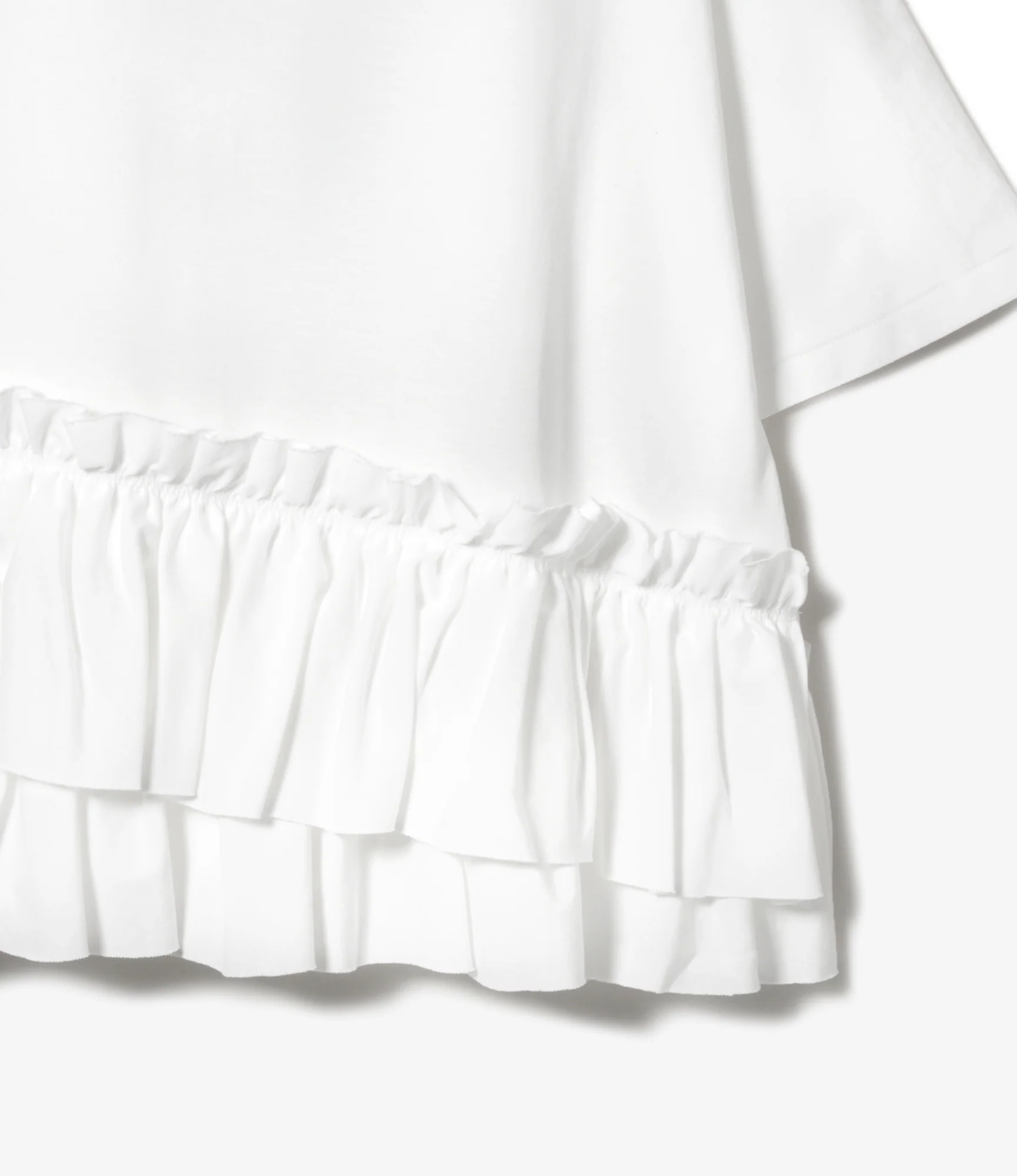 Women's Swallow Frill Tiered Top - White - Image 3