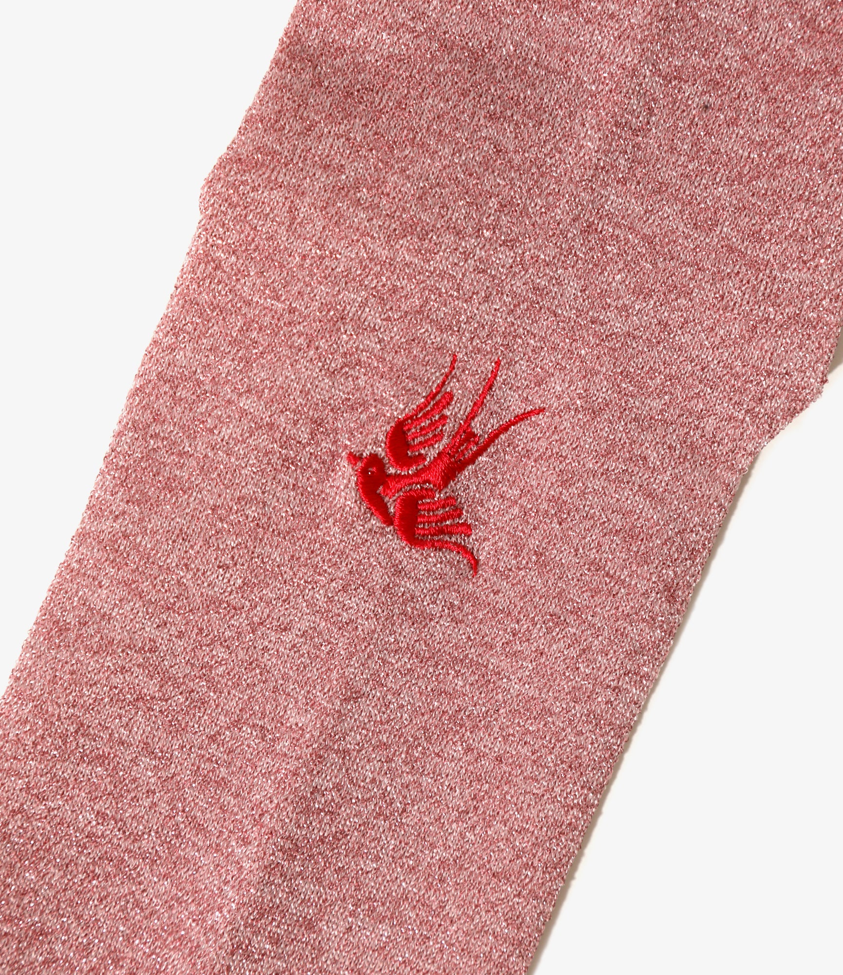 Women's Swallow Stitch Glitter Socks - Pink - Image 2