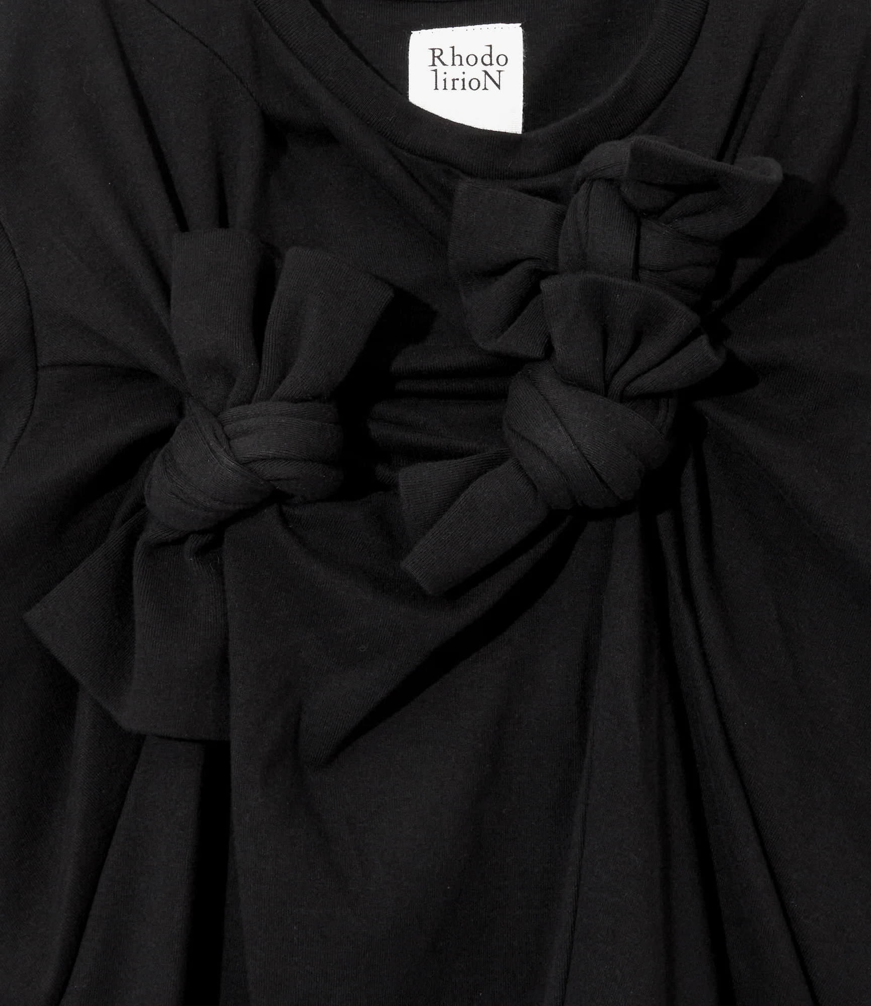 Women's Three Knot Short Sleeve Top - Black - Image 2