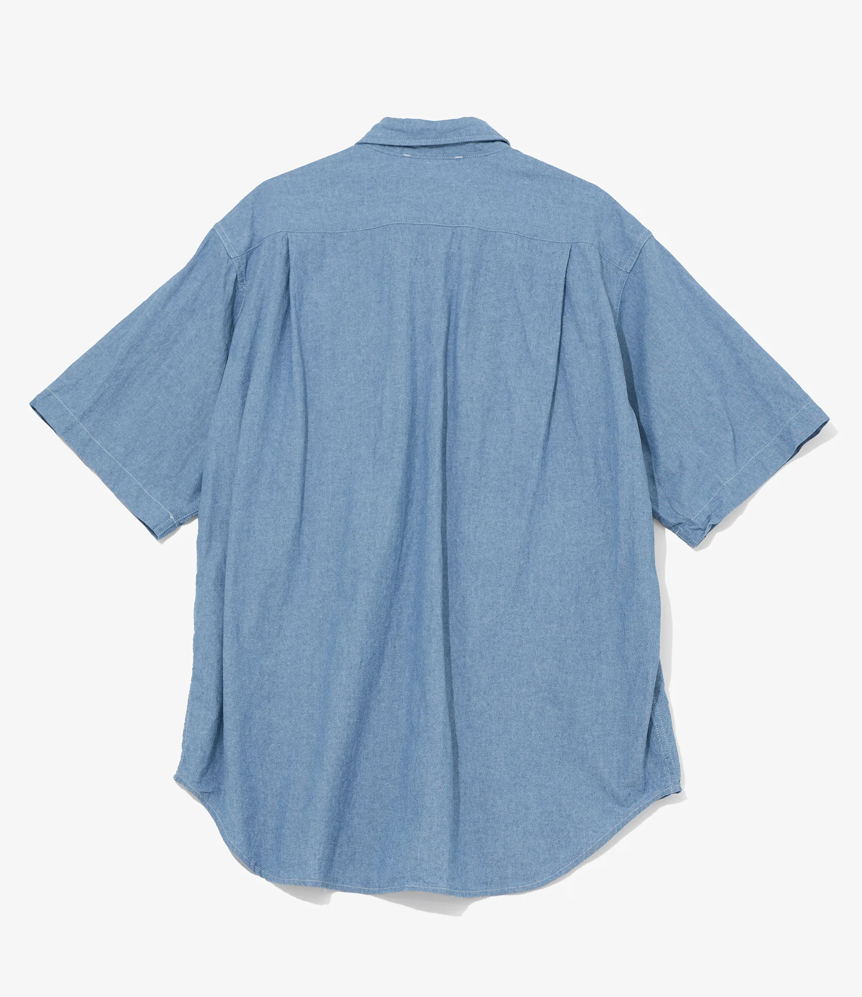 S/S Cargo Shirt for NNY x Blue in Green - Lt. Blue 4.5oz Cotton Chambray - Image 2