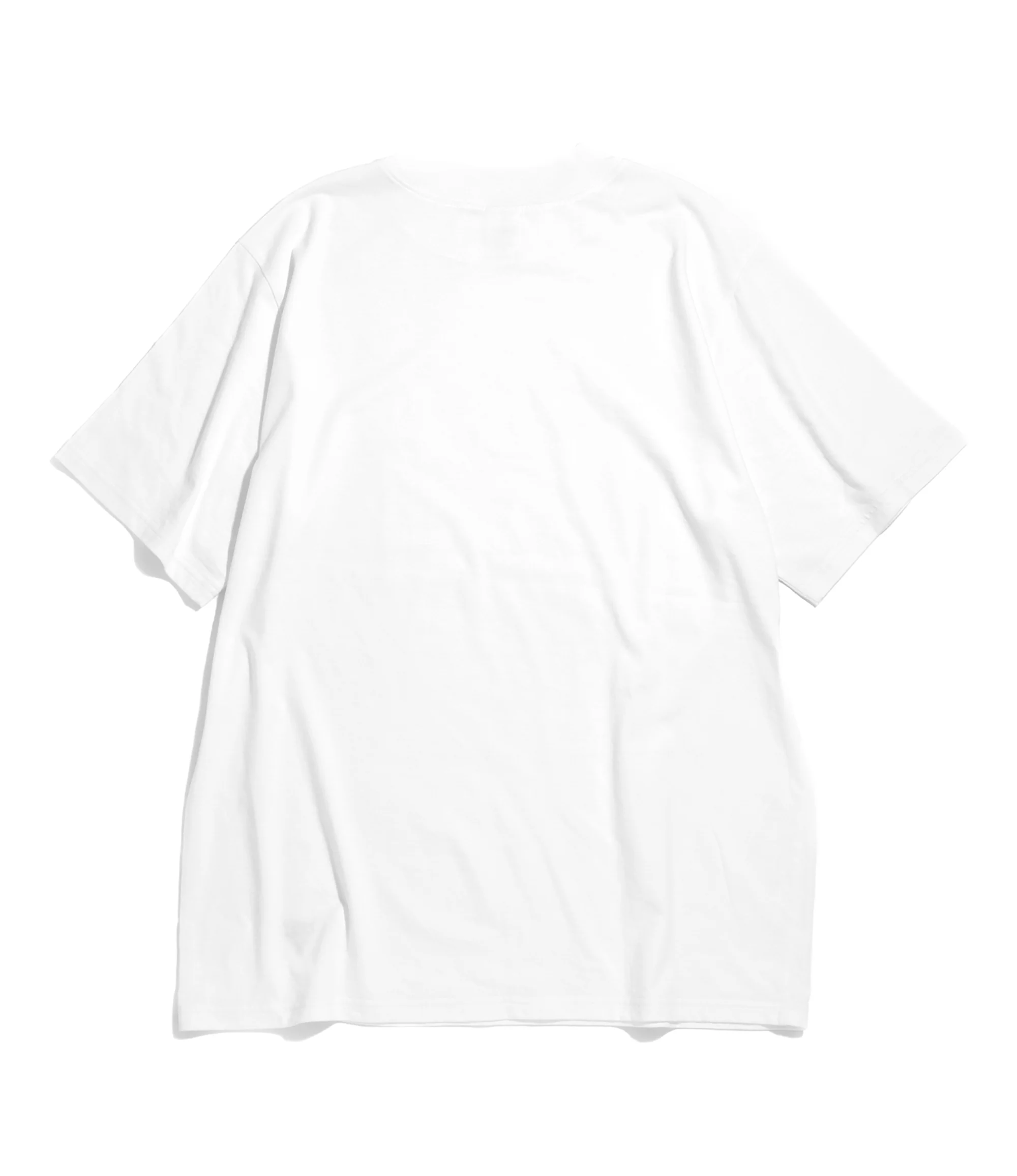 S/S Mock Neck Tee - White - Cordura Jersey - Image 4