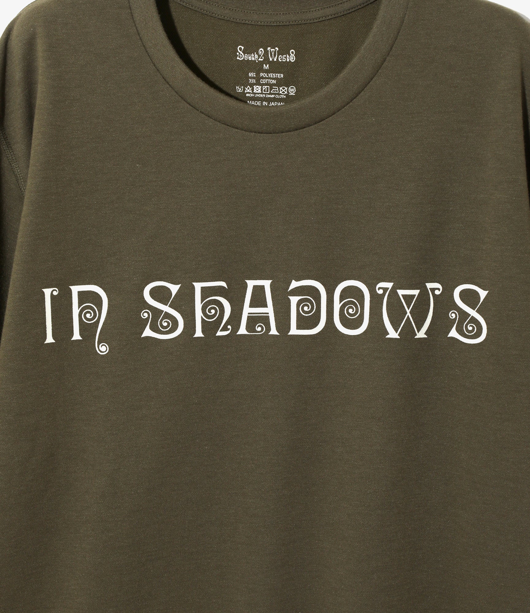S/S Crew Neck Tee - Olive - IN SHADOWS - Image 2