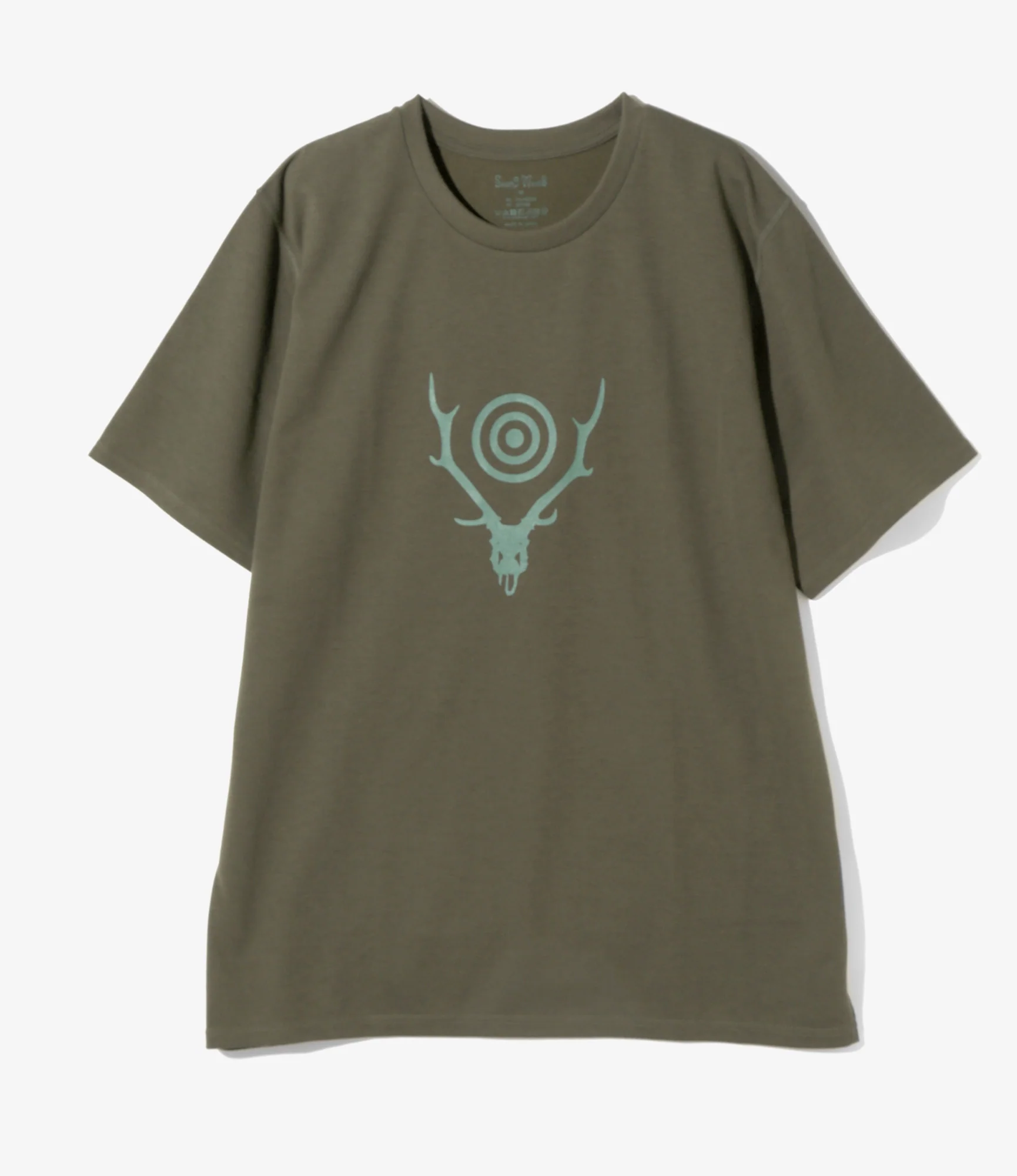 S/S Crew Neck Tee - Olive - Skull&Target