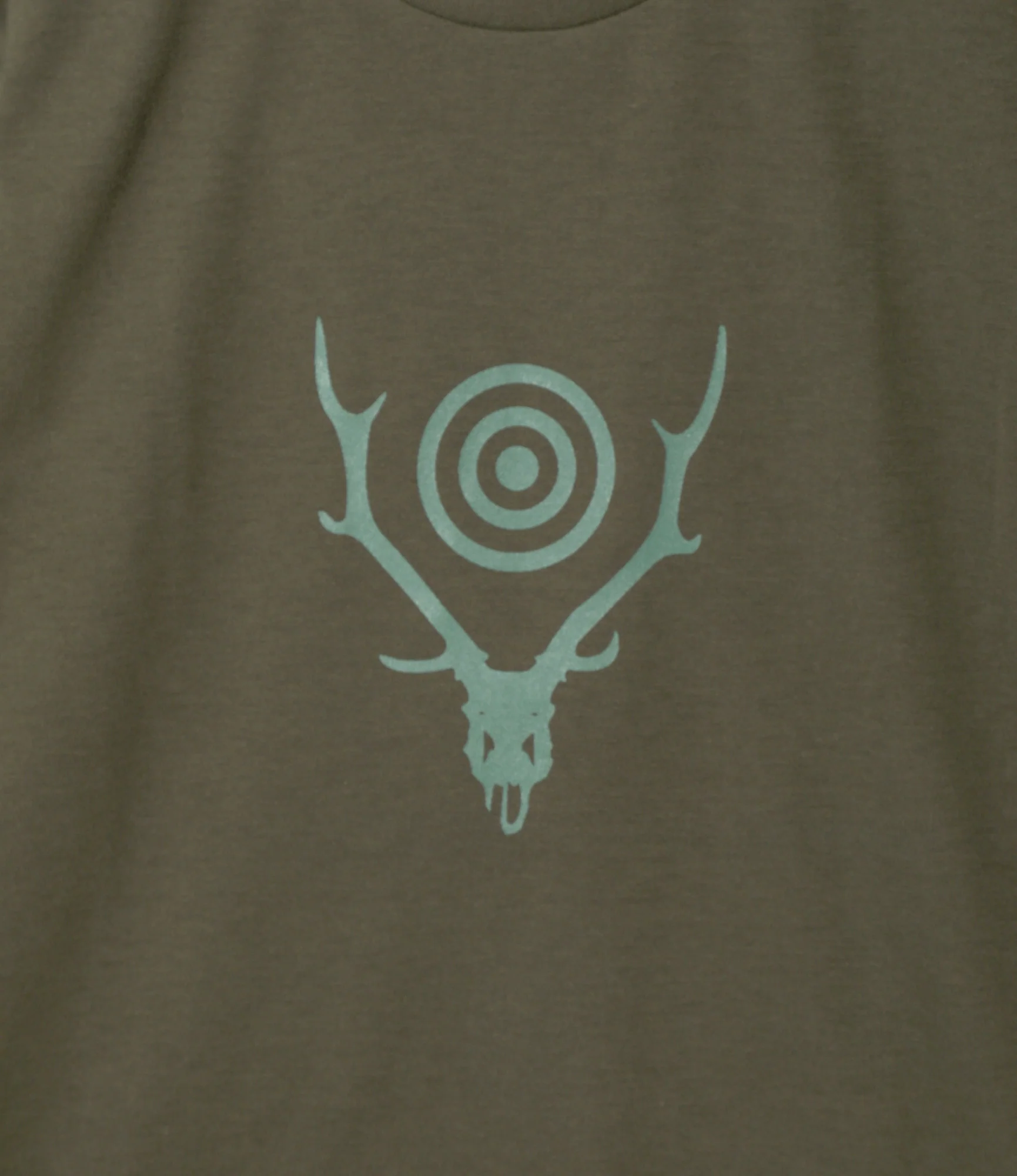 S/S Crew Neck Tee - Olive - Skull&Target - Image 2