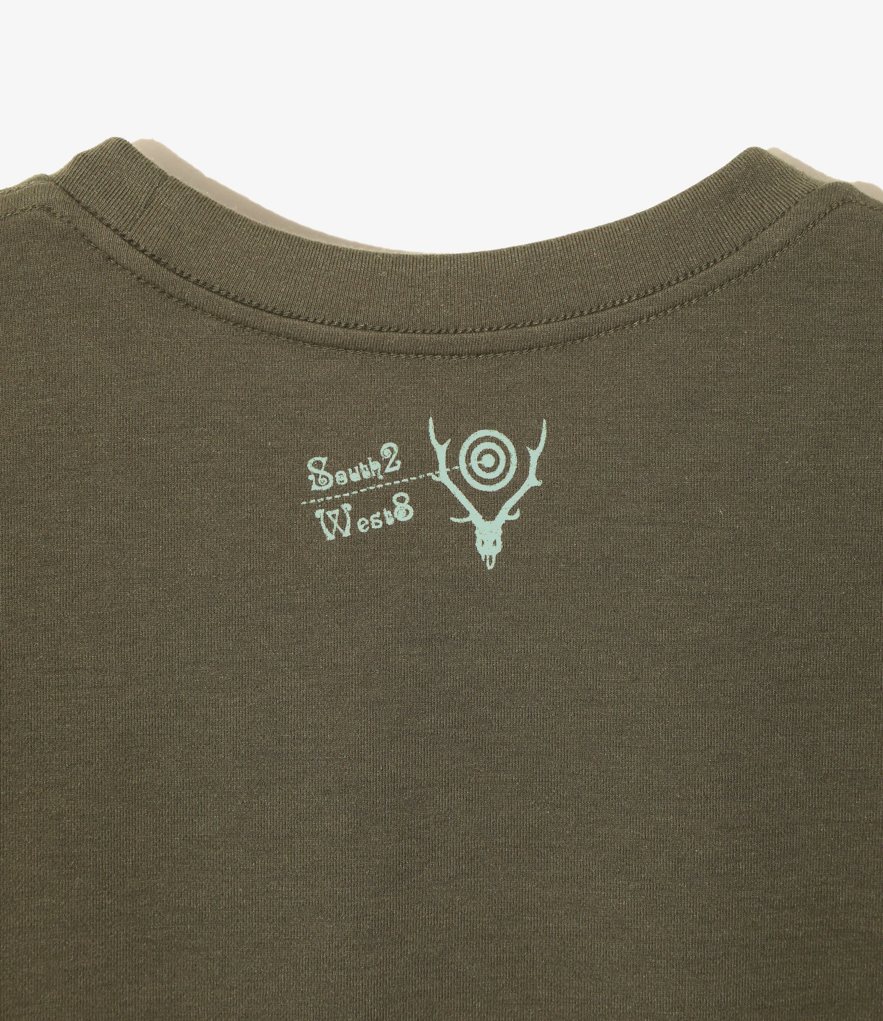 S/S Crew Neck Tee - Olive - Skull&Target - Image 4