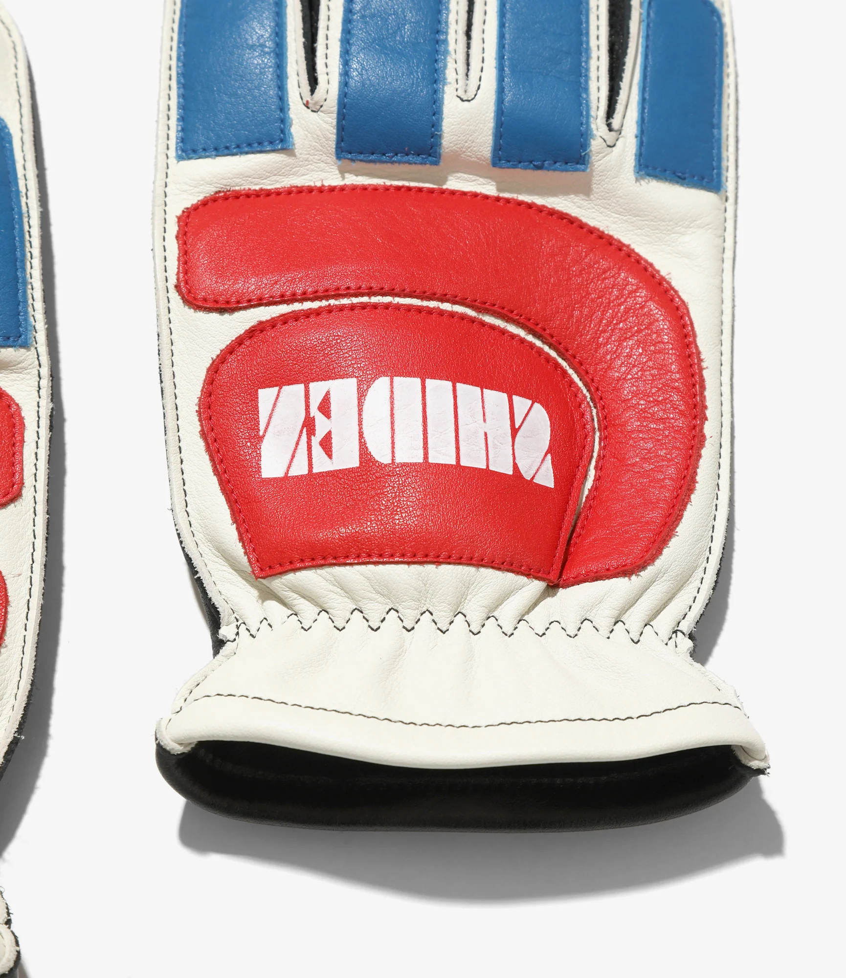 Motorcycle Glove - Tricolour - Cowhide Leather - Image 2
