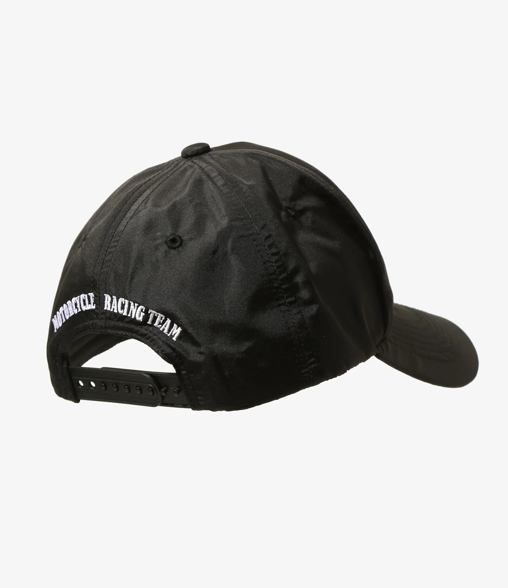 Racing Cap - Black - Poly Taffeta - Image 4